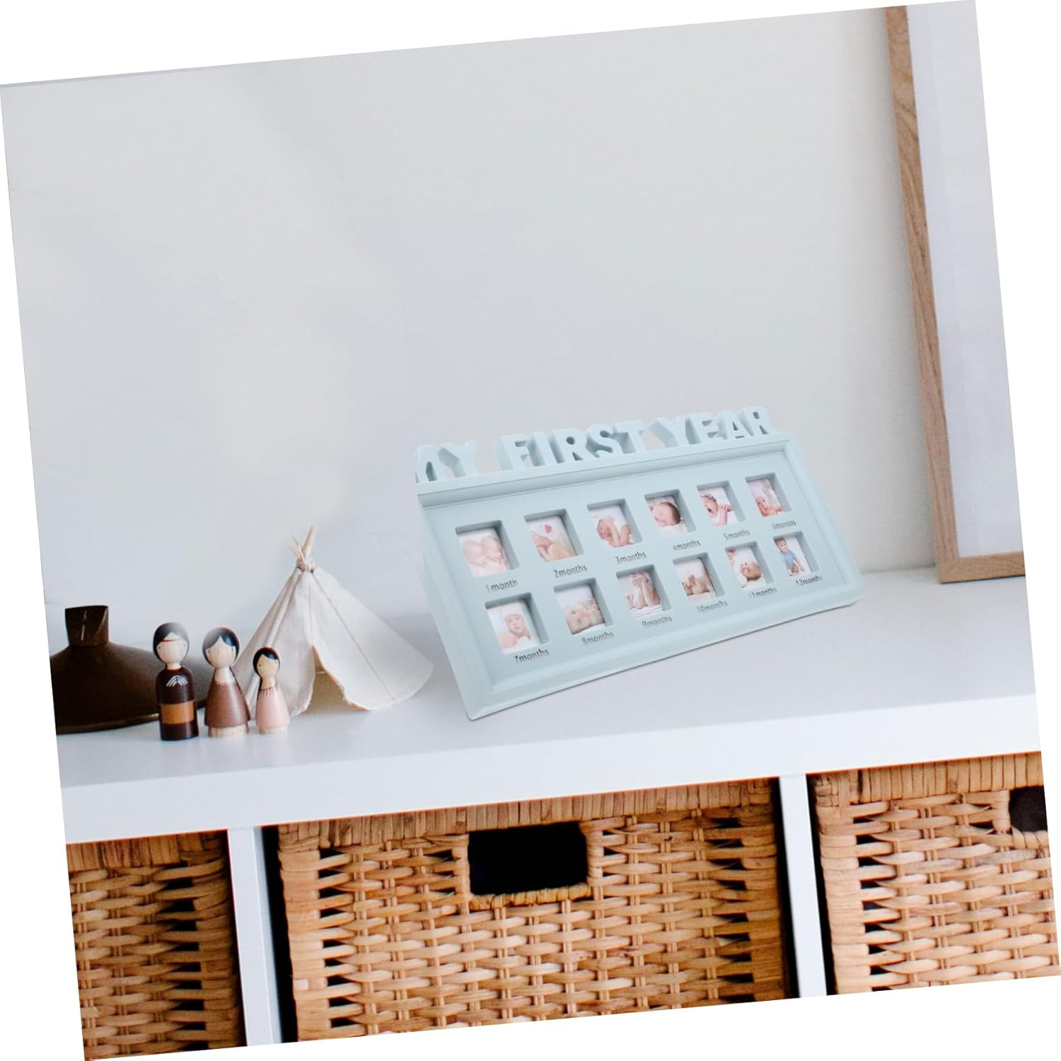 Growth Moments Photo Frame Months Keepsake Frame for Nursery Decor Durable and Delicate Design for Cherishing Special Moments