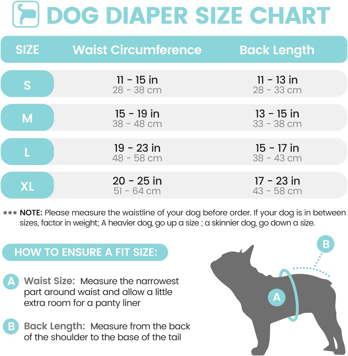 Avont 3 Pack Frenchie Dog Diapers Female, Washable Reusable Girl Doggie Pants for Period Heat Cycle, Full Body Cover Onesie with Adjustable Straps -Pink/Purple/Blue M image number 6