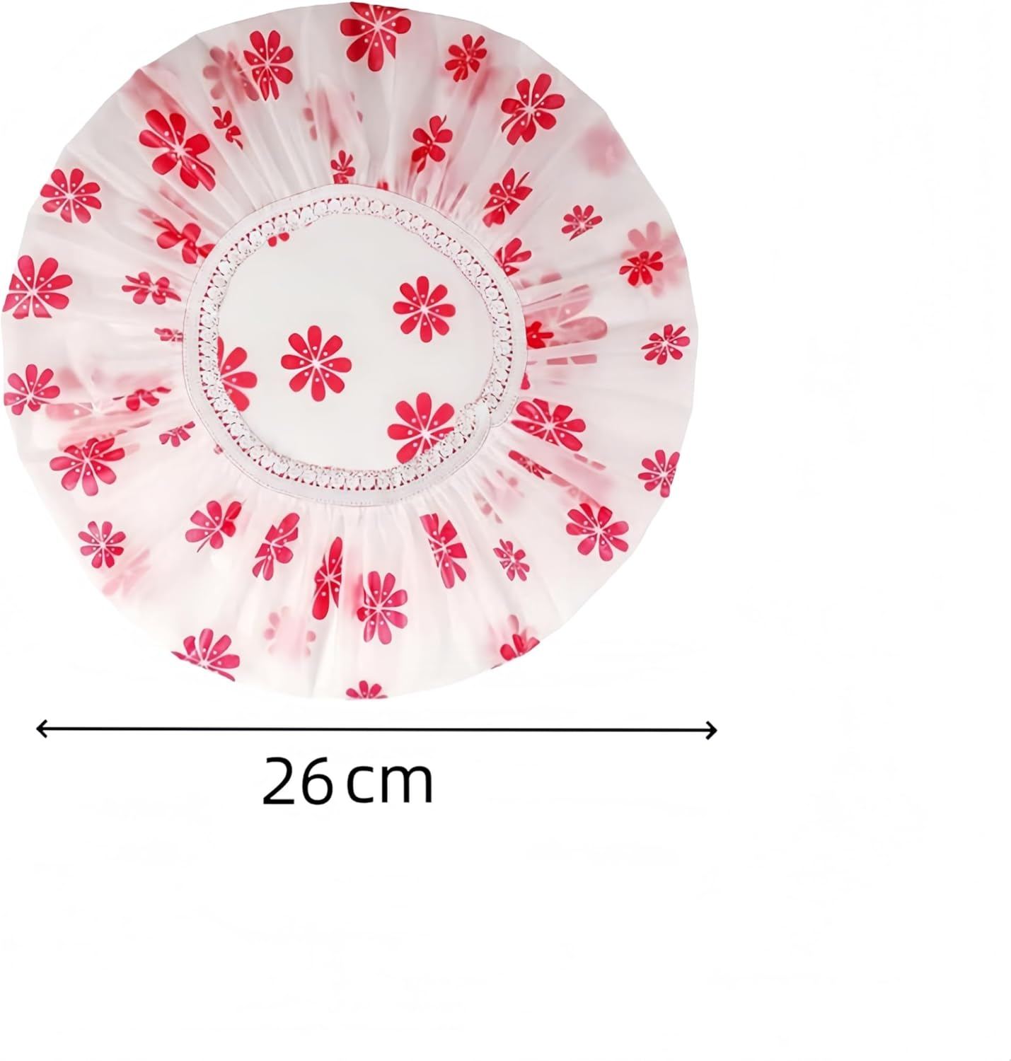 5 Pieces Multi Purpose Shower Caps,Shower Caps for Women,Reusable Waterproof Shower Caps,Waterproof Plastic Bath Caps for Bath, Face Care, Kitchen, Cleaning, Ladies Spa Salon image number 3