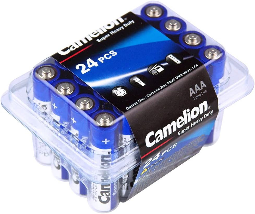 Camelion R03P Super Heavy Duty AAA Battery 550Mah 1.5V No Mercury & Cadmium