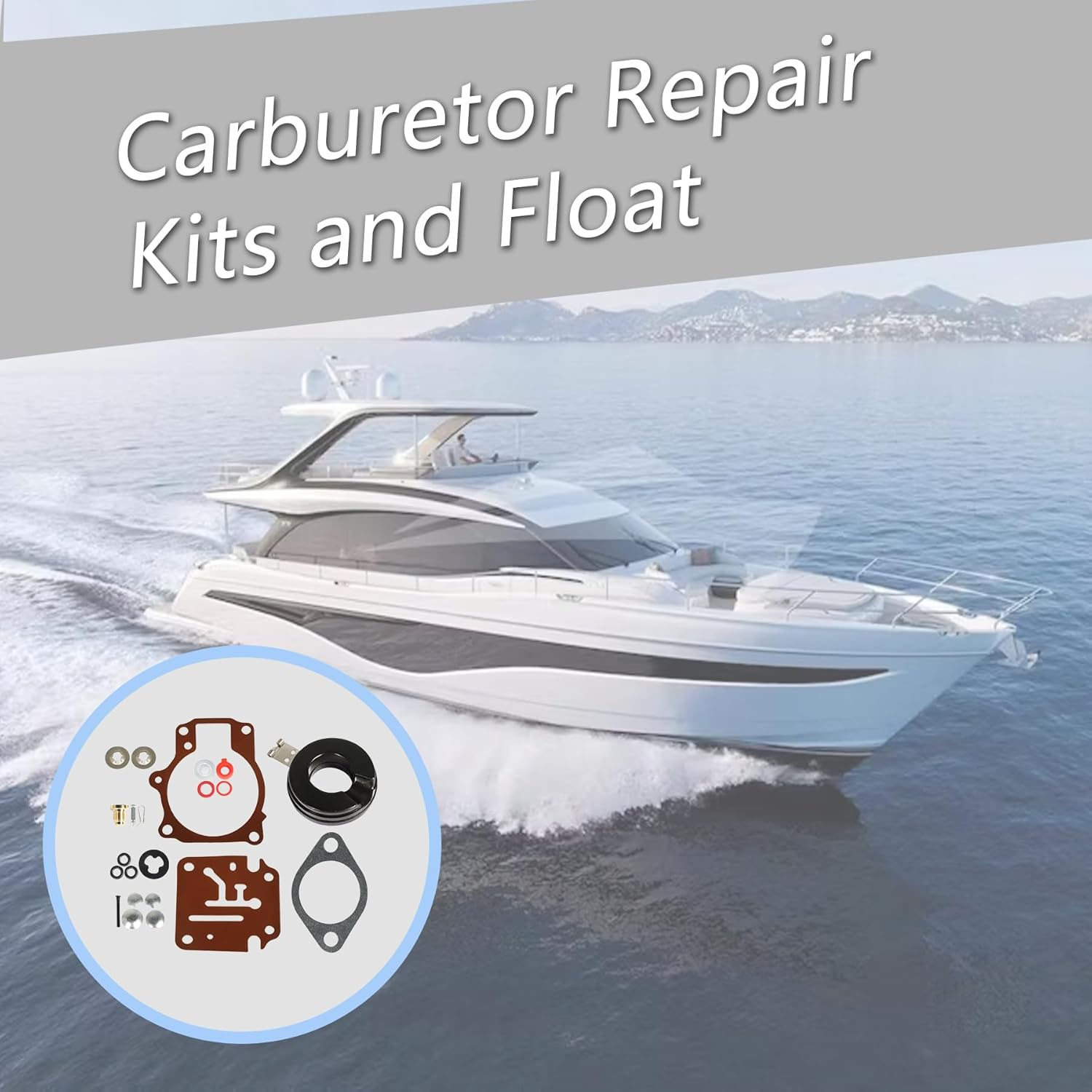 3 X Carburetor Carb Rebuild Repair Kits and Float Fit for Johnson Evinrude 396701 65 70 75 HP image number 3