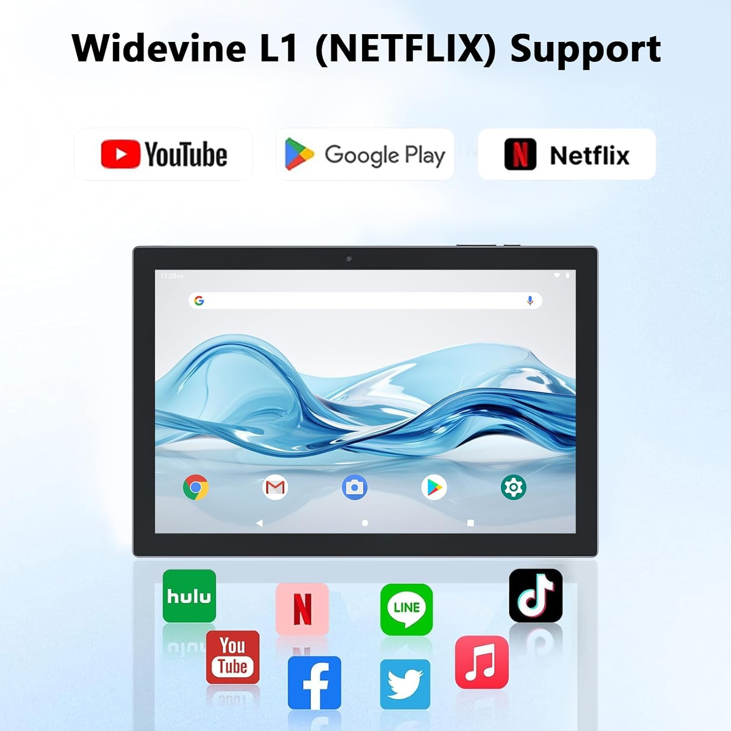 Android 15 Tablet 10 Inch, 18GB RAM+128GB ROM/2TB Expandable, 2 in 1 Tablets with Keyboard Case Mouse Stylus, 2.0Ghz Quad-Core Processor, 1280*800 IPS HD Screen, 5G Wifi 6 BT 5.0, 8MP Camera Tablet PC image number 1