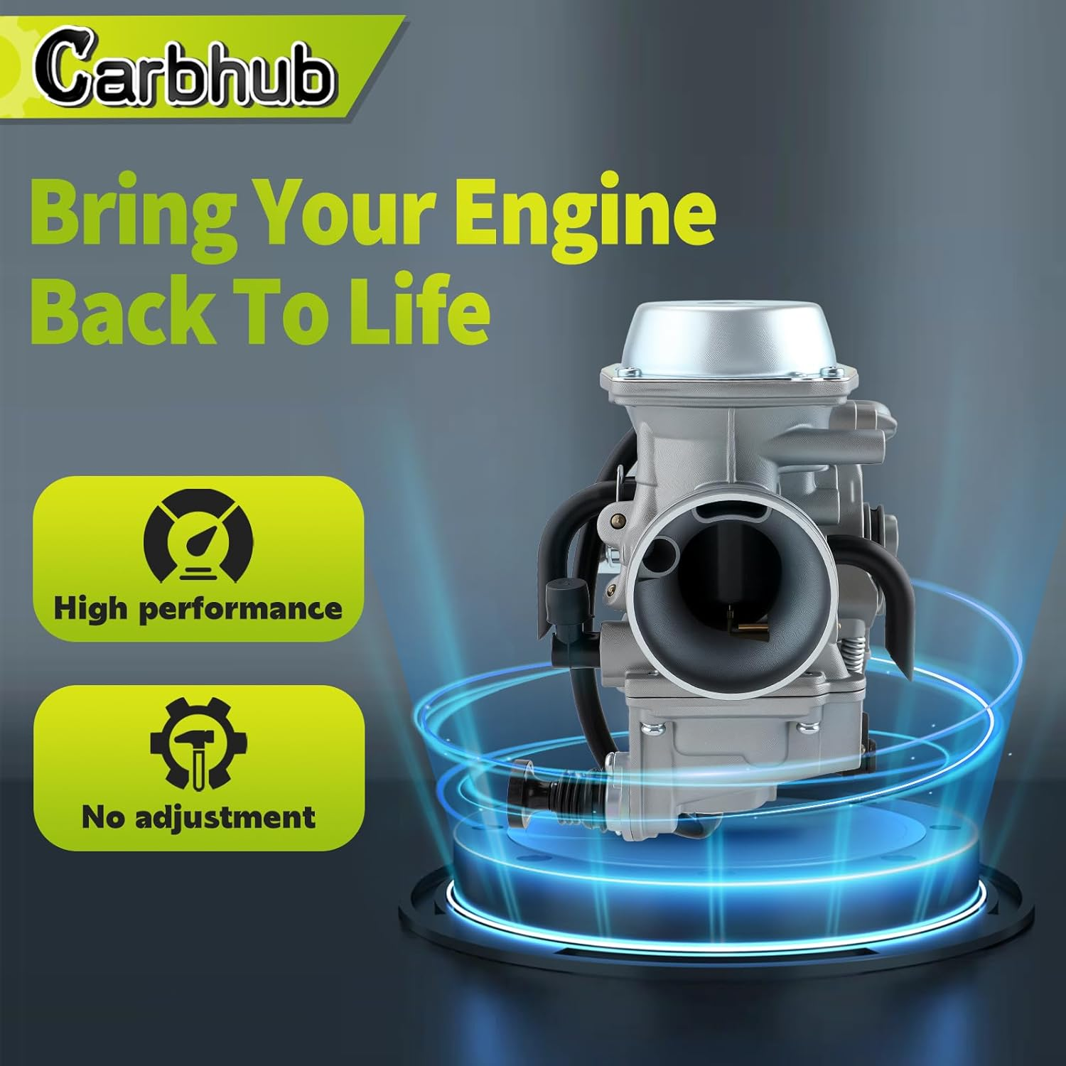 Carbhub TRX300 Carburetor for Honda 300 TRX300 Fourtrax 1988-2000 Carb image number 5
