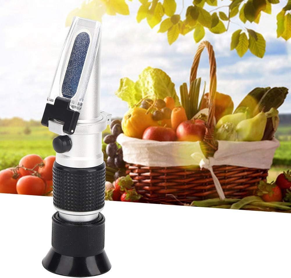 Refractometer Concentration Meter Brix Tester 0-90% with Automatic Temperature Compensation, Simple Operation, Wide Application for Liquid Sugar Test image number 5