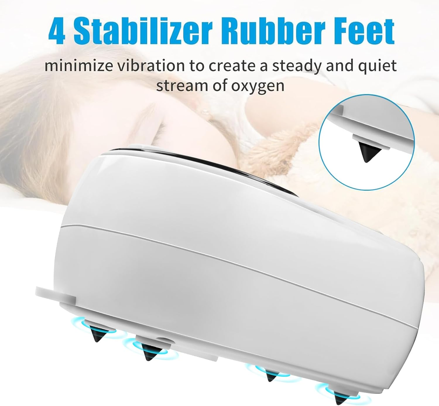 XIULIUU Aquarium Air Pump, 300GPH 4 Outlets Corded Electric Fish Tank Oxygen Pump, Ultra Quiet Aquarium Bubbler for up to 1200 Liters Fish and Turtle Freshwater Saltwater Tank image number 3