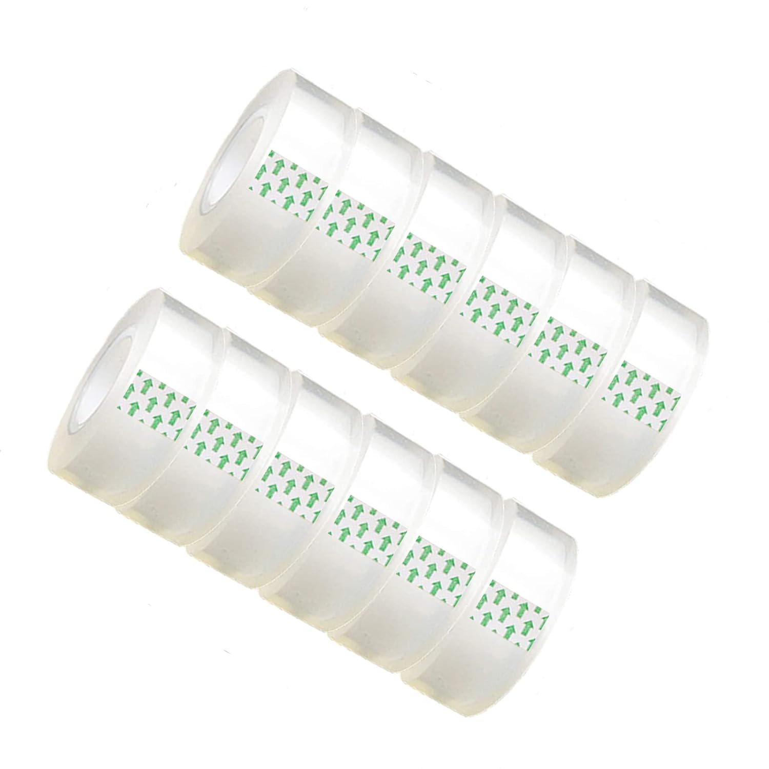 12 Rolls Clear Tape Refills Roll Transparent Tape Refill Rolls for Office, Home, School, 3/4-Inch X 1000 Inch image number 1
