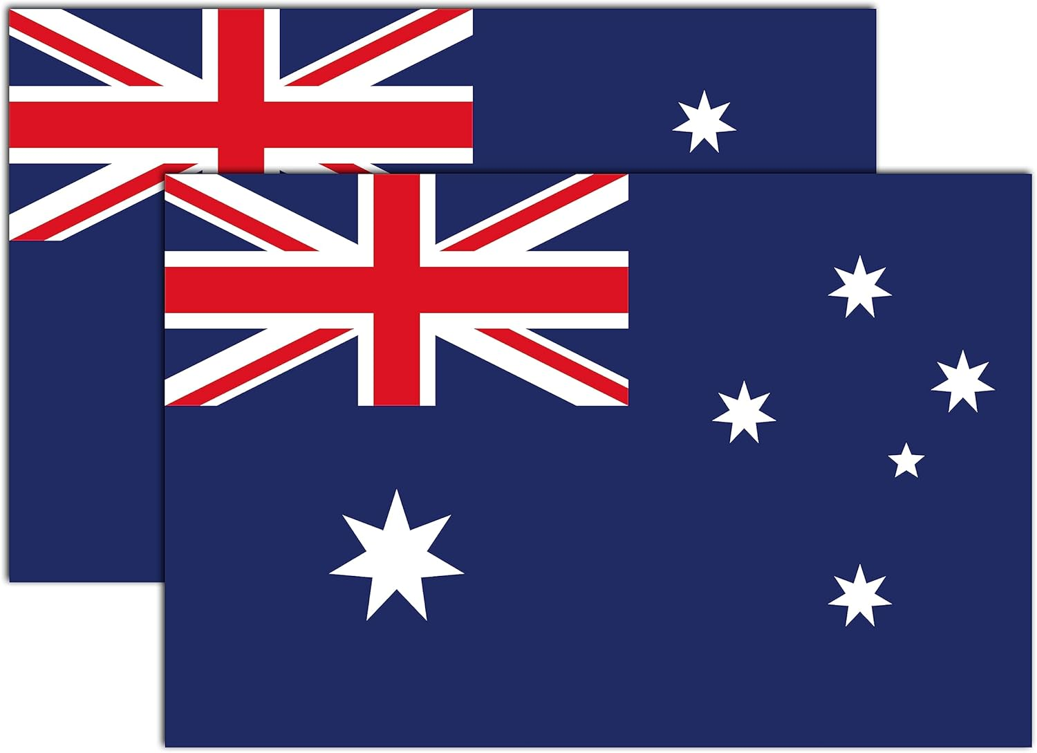 GEEKBEAR National Flag Car Magnet (Australia, 2 Pack) - Reflective Waterproof Durable Magnetic Sign - 6 X 4 In&hellip;
