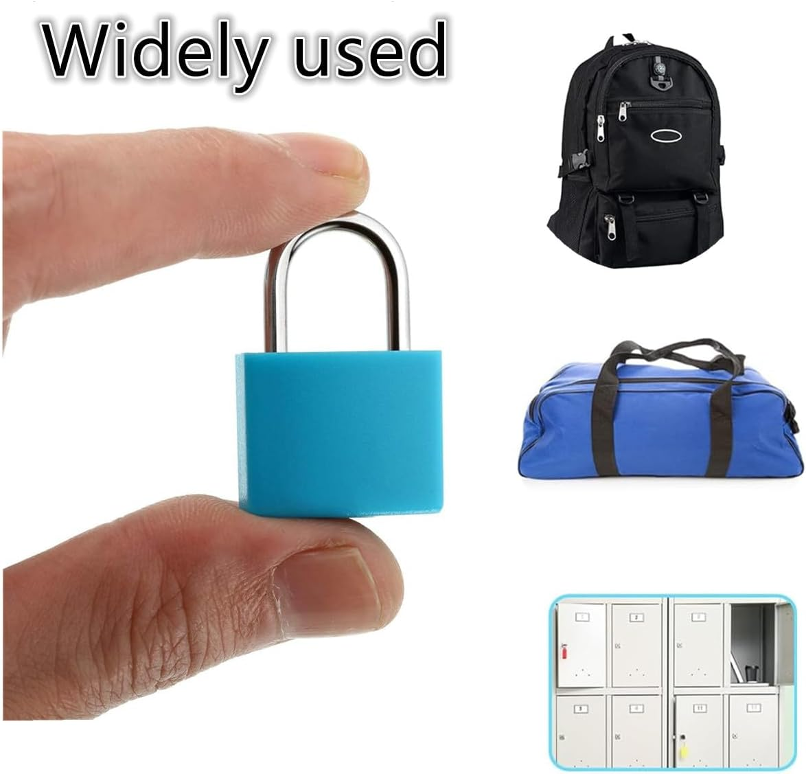 4 Pcs Luggage Locks and Mini Suitcase Travel Locks, Backpack Pad Small Lock Multicolor Padlocks， Locks with Keys for Luggage Bags,Suitcase,Lockers,Laptop Bag,Toolbox Lockerlock image number 5