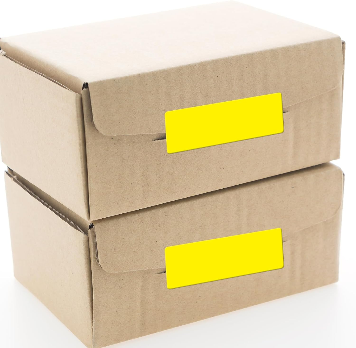 Rectangular Yellow Color Coding Label 1 X 2 Inch Self Adhesive Vinyl Waterproof Writable Removable Sticker Roll for DIY Office School Supplies Inventory Name Price Tag File Paper 500 PCS - Orange image number 4