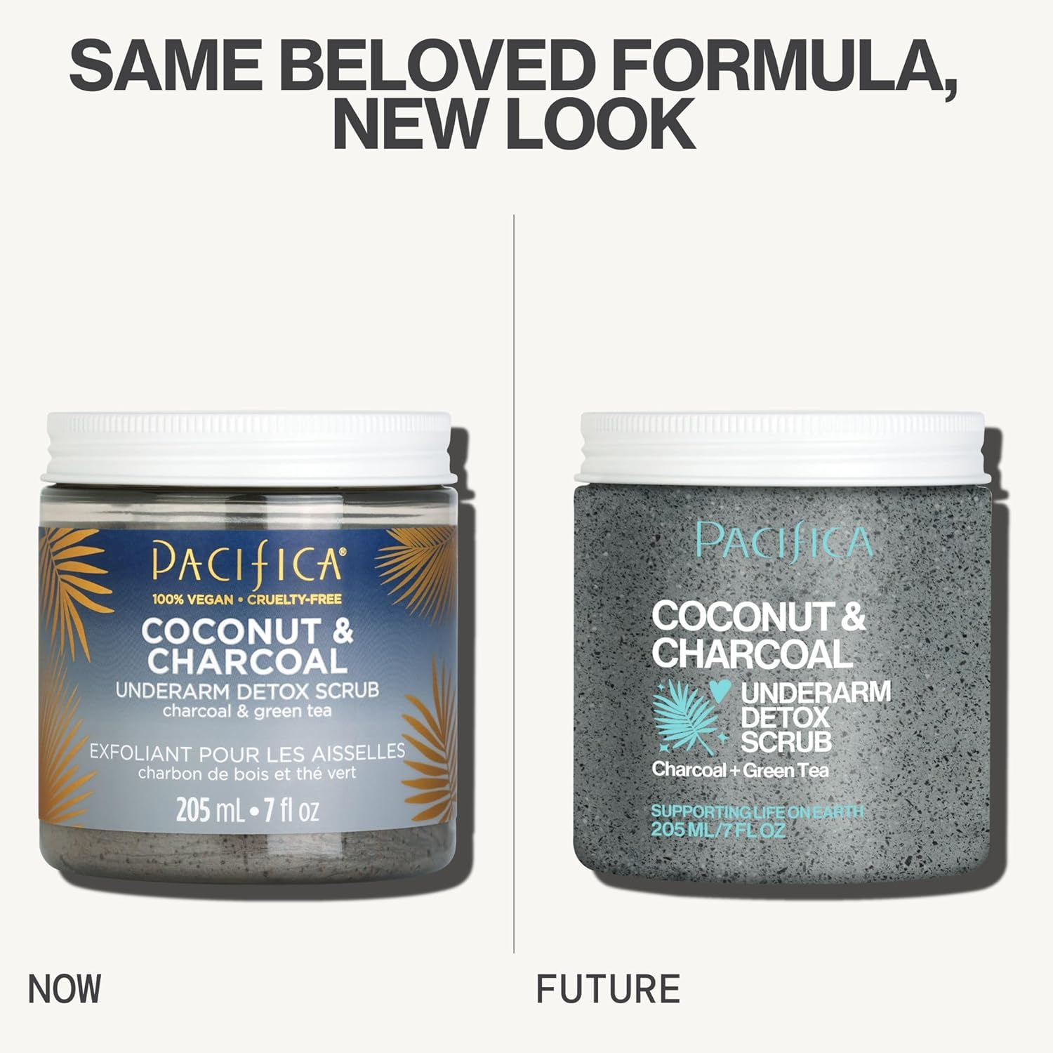 Pacifica Underarm Detox Scrub - Coconut and Charcoal, 205 Ml (Pack of 1) image number 1