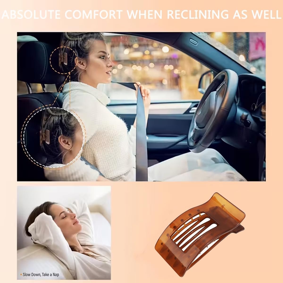 Women'S Hair Clip, Flat Claw Clip, Strong Hold & Non-Slip, Square Large French Hair Clip for Inserting for Thick and Thin Hair, Pack of 4 image number 4