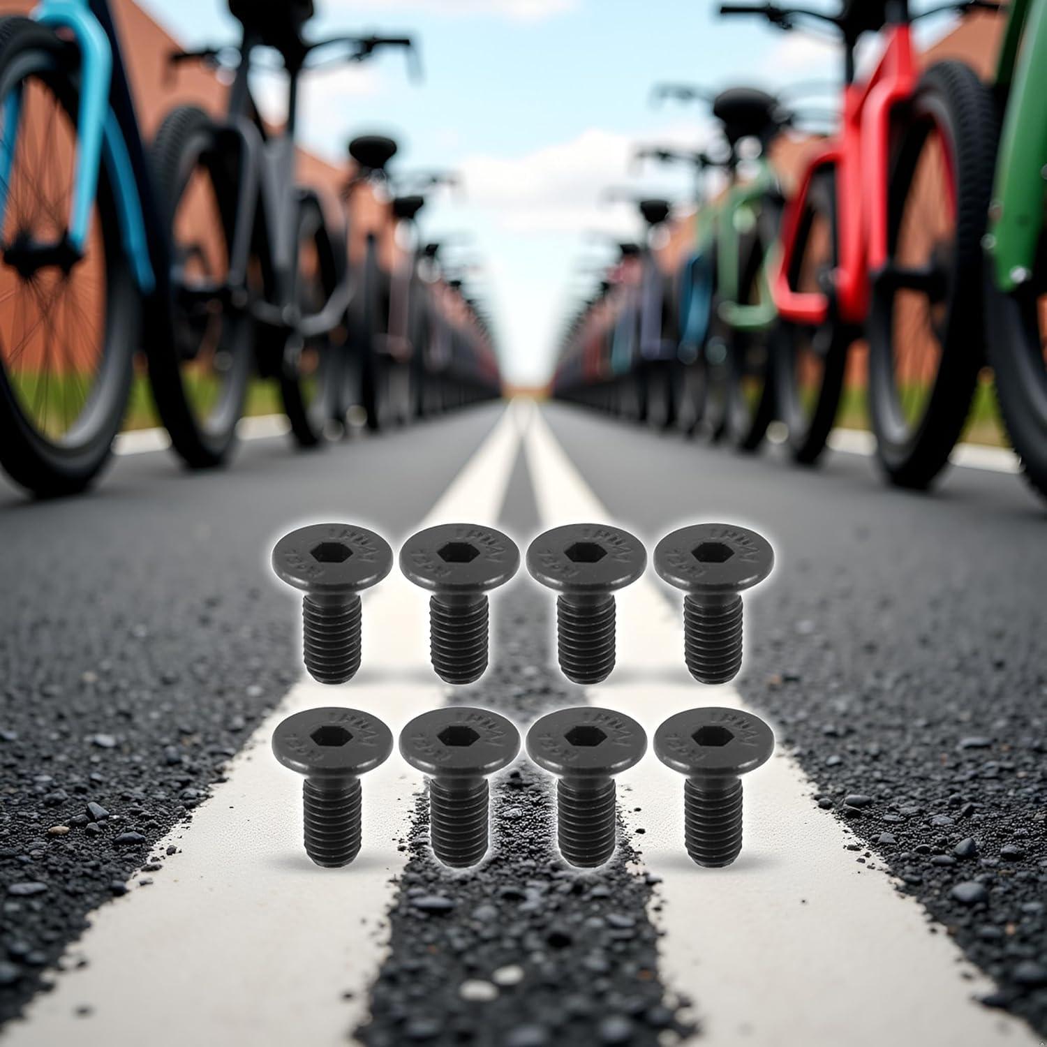 8Pcs Bike Shoe Cleat Mounting Screw for SPD - Pedal Steel Pedals Bike Pedals Pedals and Cleats, Bike and Cleats(Black) image number 3