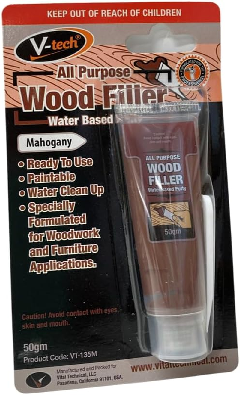 V-Tech Wood Filler, Mahogany, 50 G