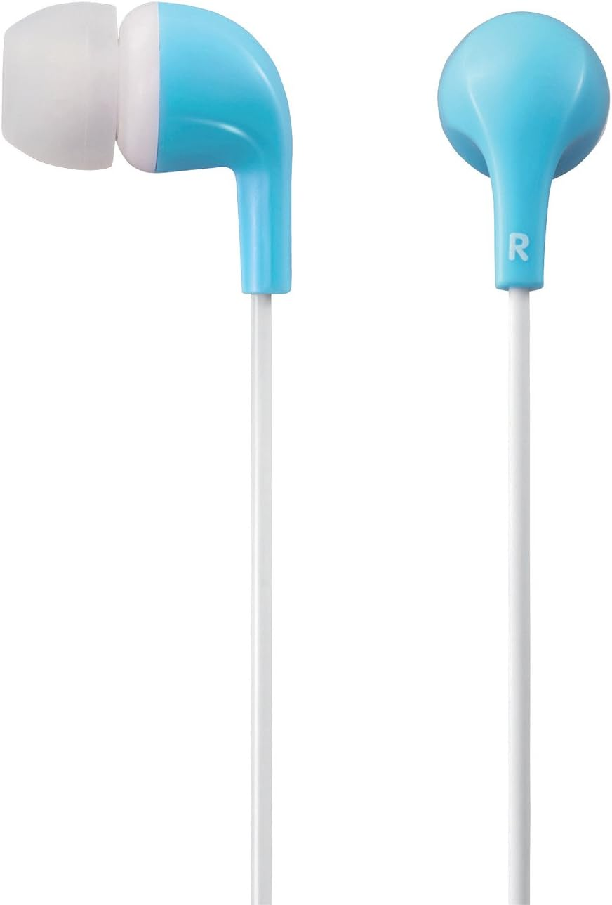 Elecom EHP-CN300ABU1 Stereo Headphones, Canal, CN300, Balanced Sound Quality and Crisp Bass, Blue