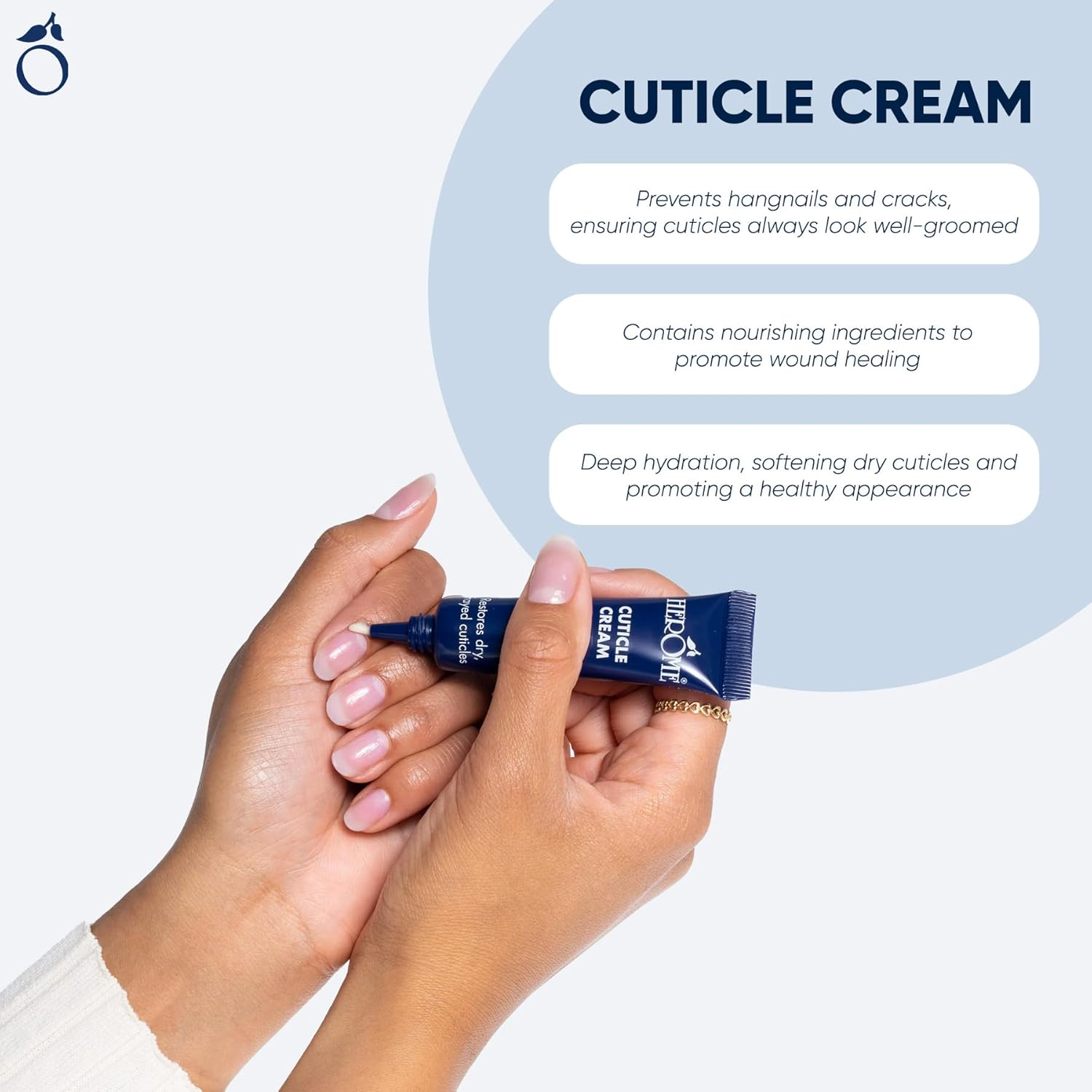 Herome Cuticle Cream Repairs Dry and Cracked Cuticles - Anti-Inflammatory Effect - 13.5 Ml image number 4