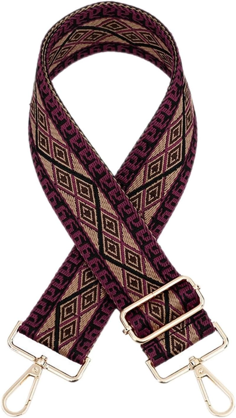 Shoulder Strap Women Bag Strap Shoulder Strap Color Nylon Bag Belt Extension and Wide Belt Leather Bag Replacement Belt Crossbody Handbag Replacement Strap (Color : C-4, Size : Silver Metal) image number 2