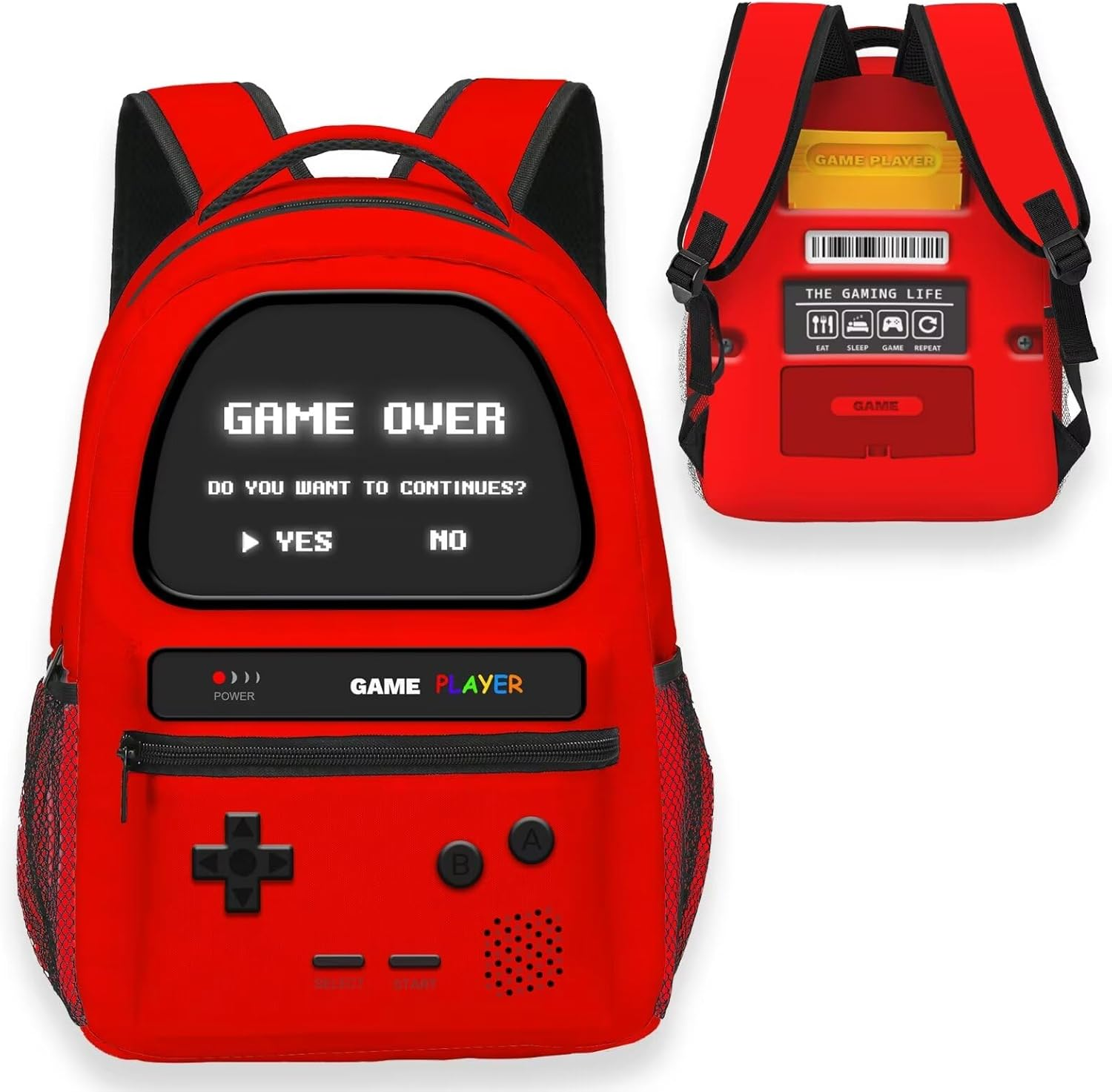 YOZIRIBO Boys Backpack, Gamer Backpacks for Kids Children Teens, Video Game Bookbag, Large Travel Laptop Backpacks - Backpack image number 7