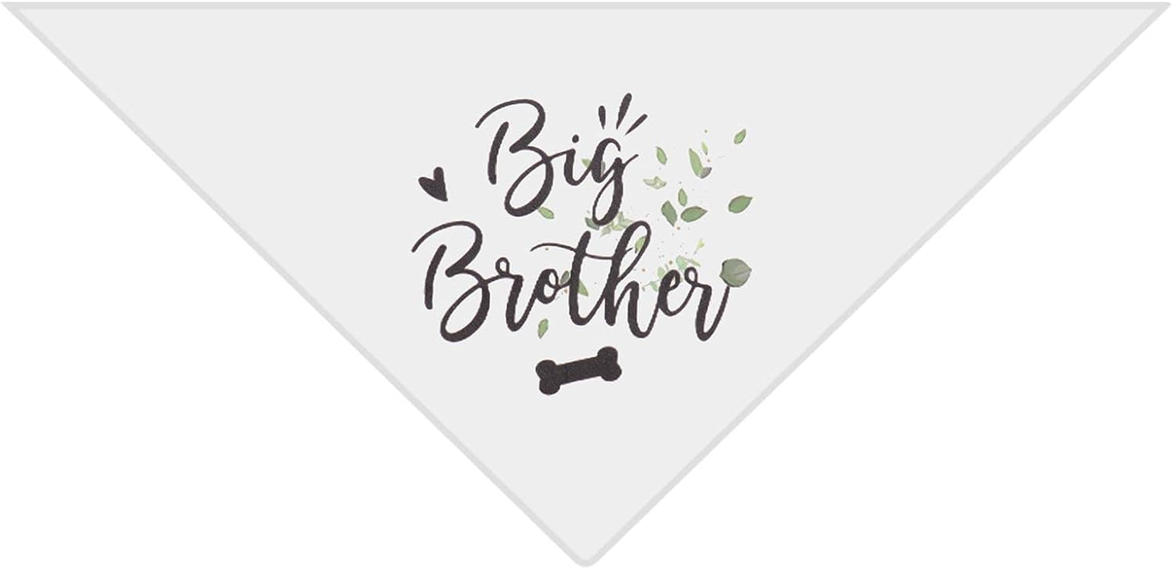 Dog Bandana Big Brother Pet Triangle Scarf Dog Bibs Kerchief for Medium Large Dogs Everyday Wear Photo Shot Parties Wedding Photo Prop Pet Accessories image number 4