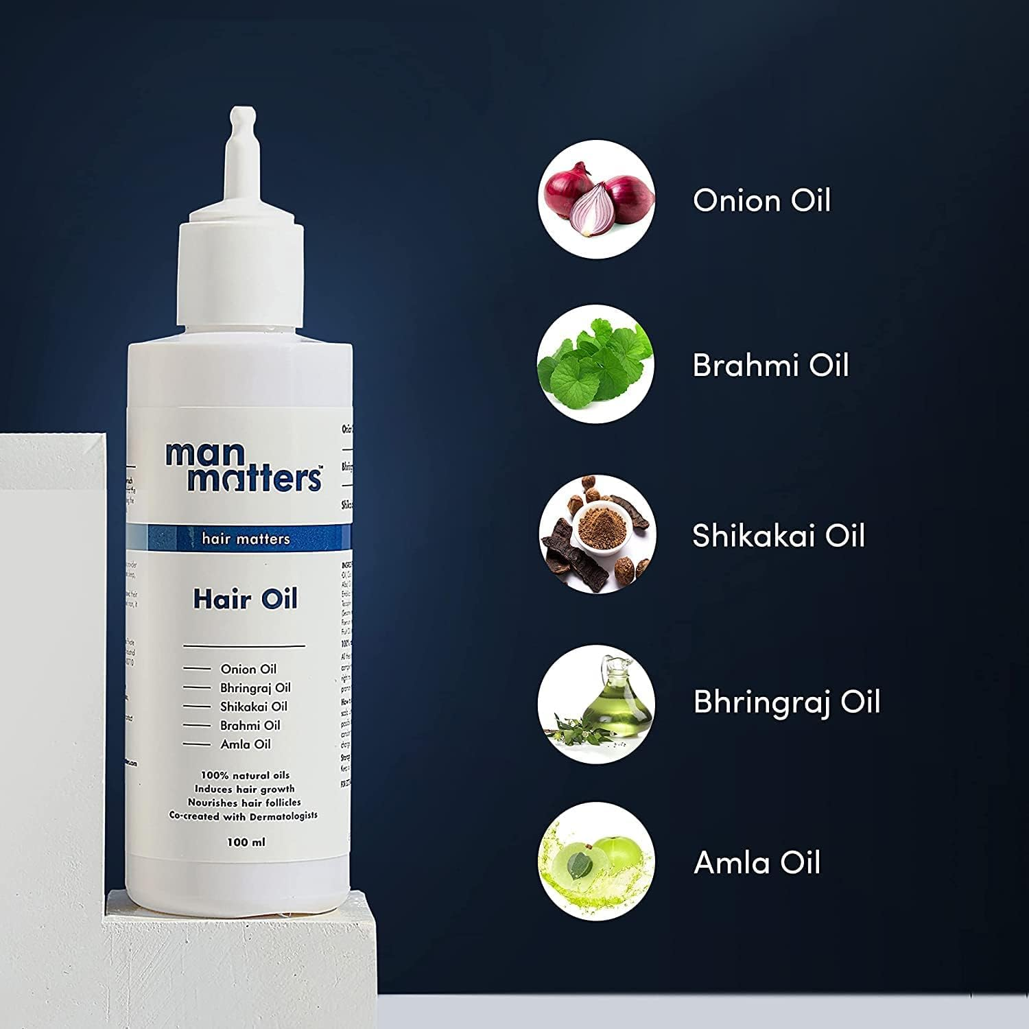 Green Velly Man Matterrs Hair Oil 100Ml and 3% Redensyl Hair Toni 60Ml for Men | Reduces Hair Fall, Promotes Hair Development | Dht Blocker | Paraben Free | Safe and Easy to Use image number 2