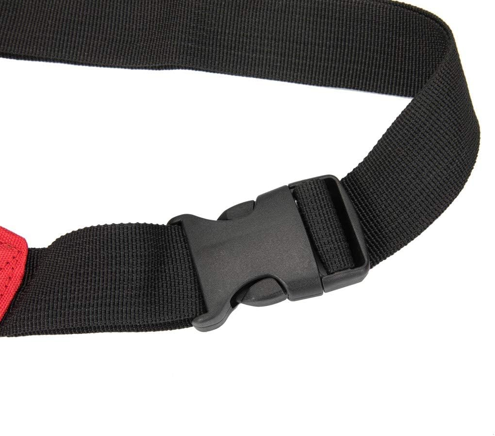 First Aid Fanny Pack First Aid Bag Red Travel Rescue Pouch Empty First Responder Storage Compact Survival Medicine Bag Pocket Container for Car Home Outdoors (Red) - Red image number 6