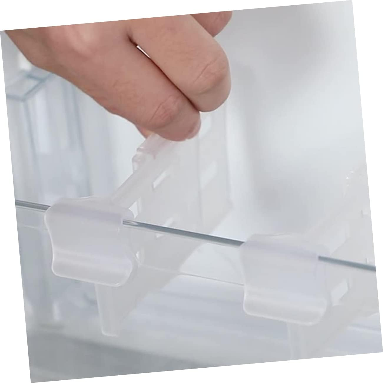 Iplusmile 12Pcs Fridge Clip Partition for Refrigerator Side Door Divider for Kitchen Organization Space Saving Food Storage image number 6