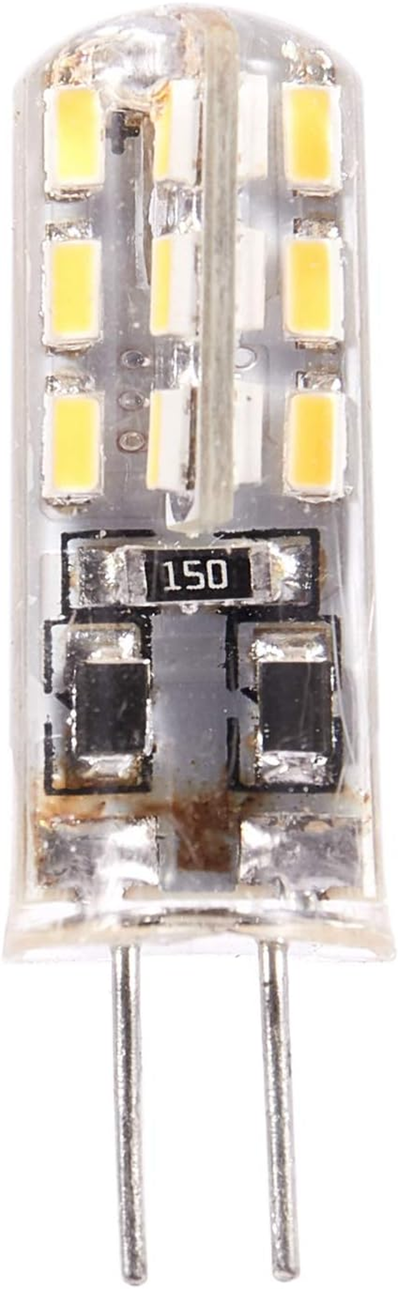 Aswalling G4 LED Spot Light Bulb Lamp 1.5W 24 SMD 3014 Warm White 12V DC image number 3