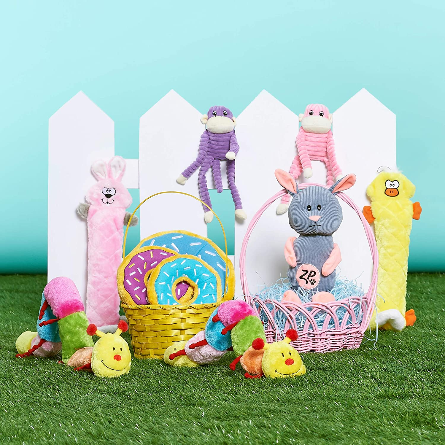 Zippypaws ZP047 Spencer Crinkle Monkey Purple Small 28 X 10Cm, Purple, Small 28 X 10Cm image number 2