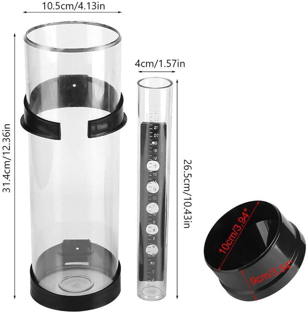 AIMALL Outdoor Rain Gauge Automatic Measuring Collector for Weather Monitoring &ndash; 10-Inch Capacity with Clear Graduations image number 3