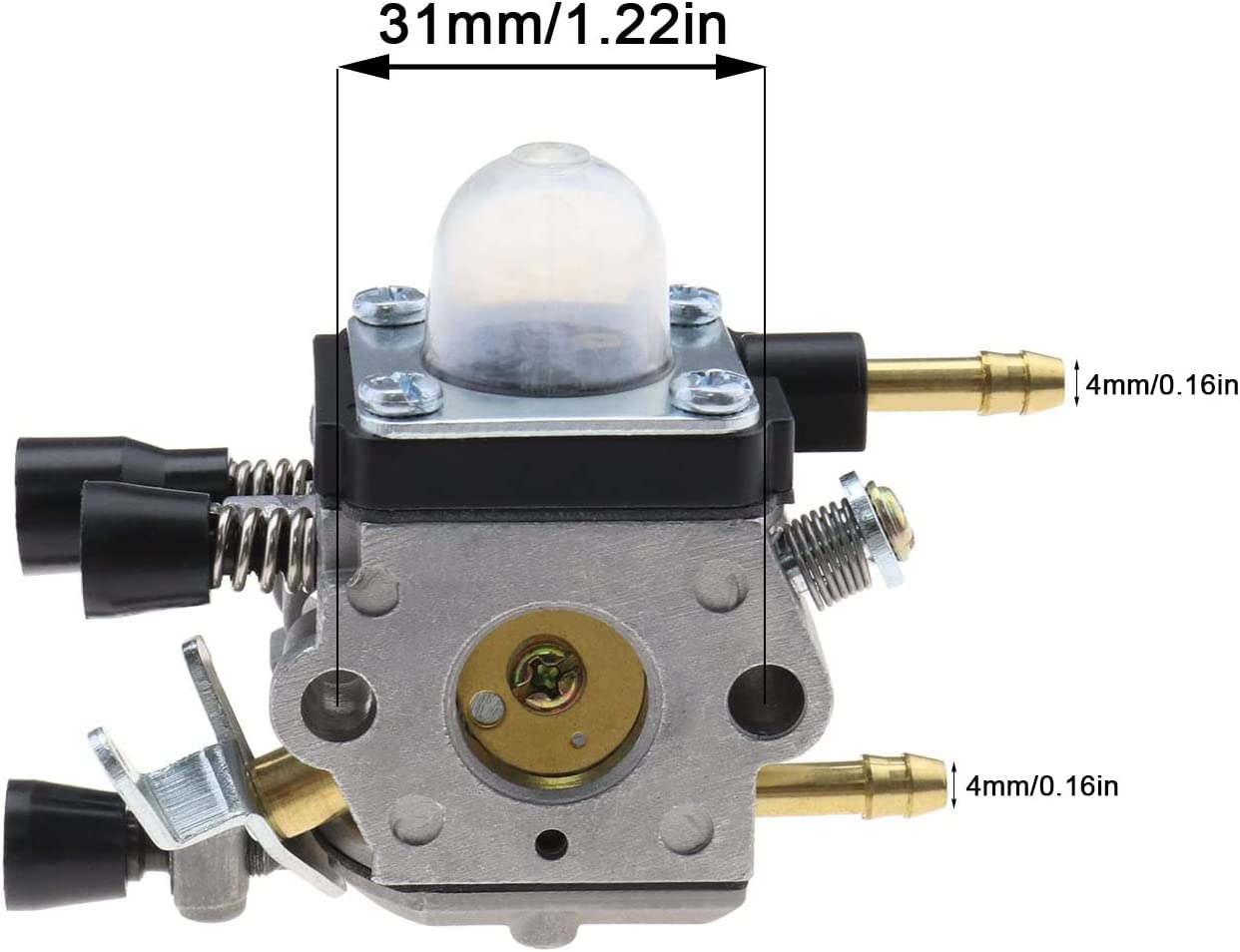 Set with 10Pcs Carburetor Replacement Kit C1Q-S68G C1Q-S64 C1Q-S68D Compatible with Stihl BG45 BG46 BG55 BG65 BG85 Carburetor with Air Filter Tune up Kit image number 1