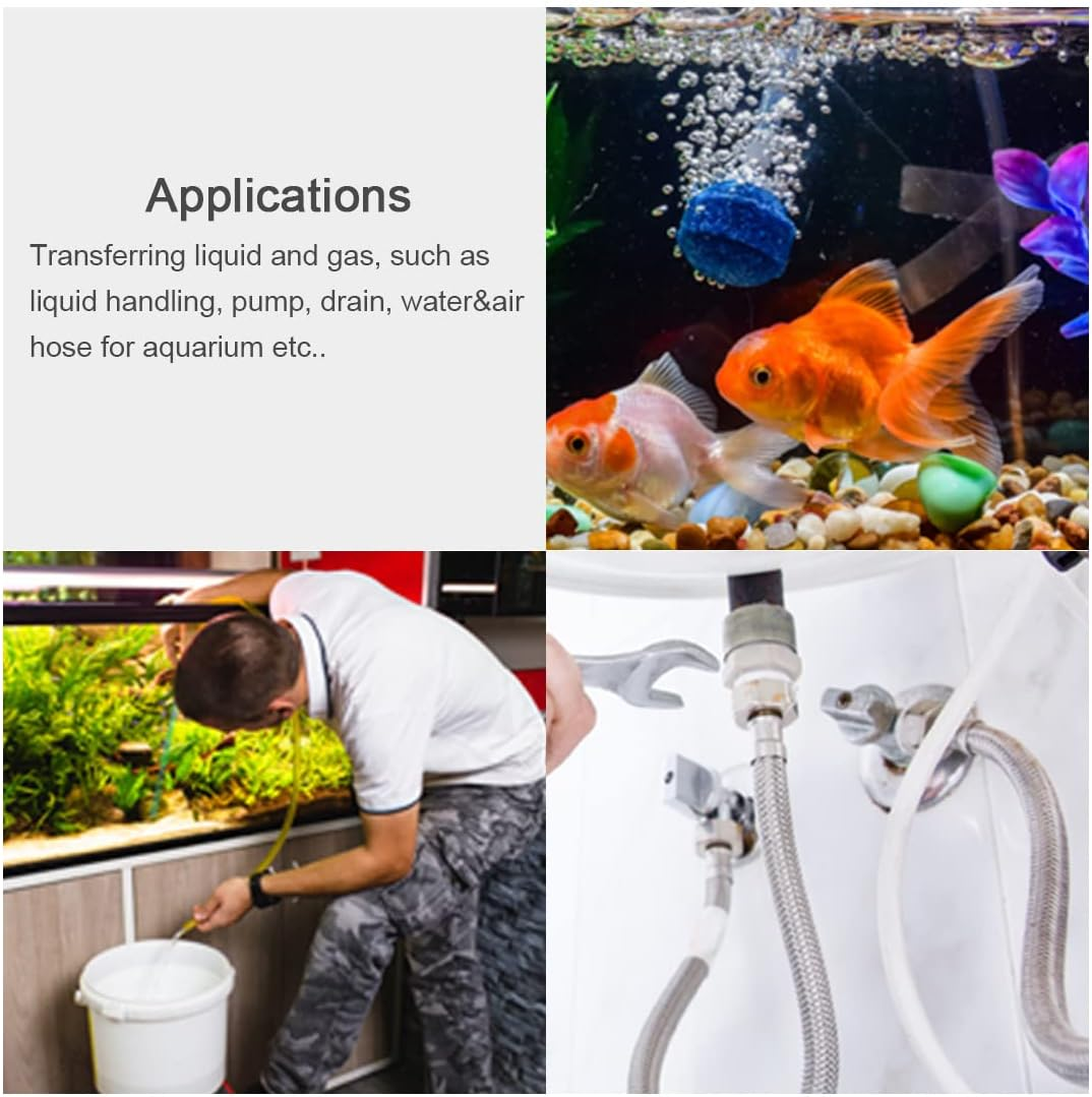 Uxcell Silicone Tubing 1/8 Inch(3Mm) ID X 5/32 Inch(4Mm) OD 6.6Ft 2M Flexible Silicon Rubber Tube for Pump Transfer Clear image number 2