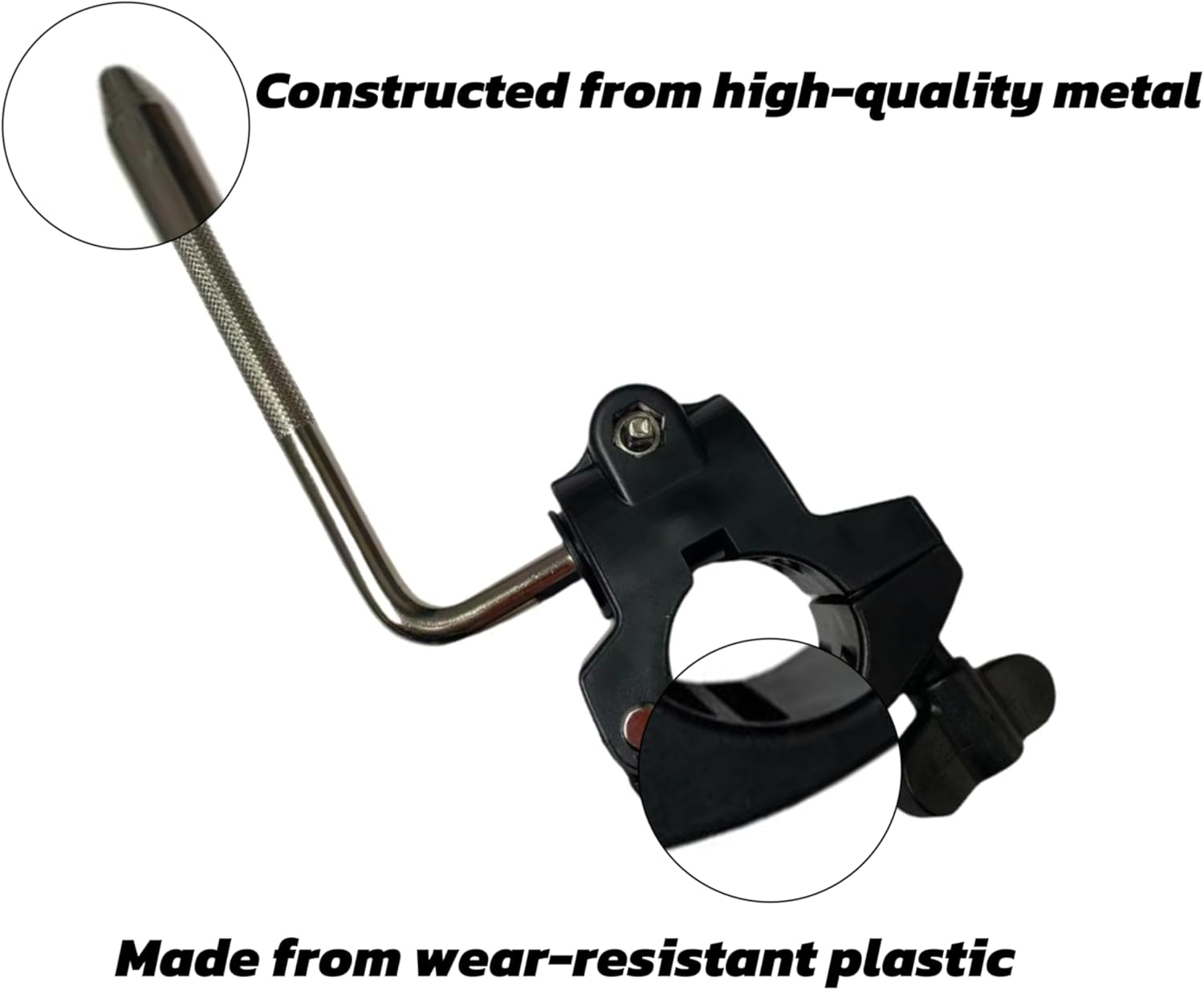 Electronic Drum Stand Clamp with L-Bar,Drum Rack Mounting Clamp,Drum Rack Tube Clip Holder Bracket for Electronic Drum Kit,Drum Frame Assembly,Retaining Clip,Electric Drum Accessory Frames image number 5