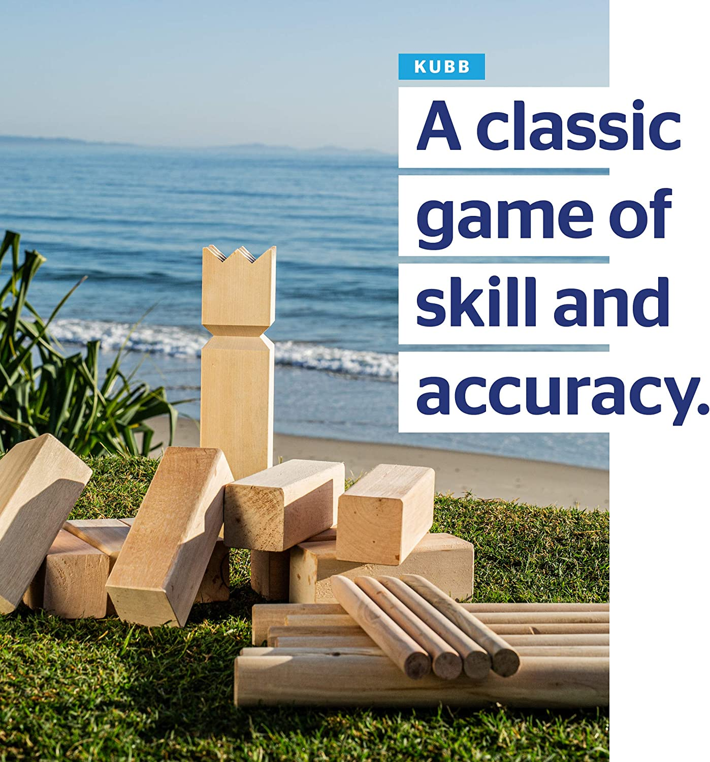 Formula Sports - Kubb - Wooden Outdoor Throwing Games for All Ages image number 1