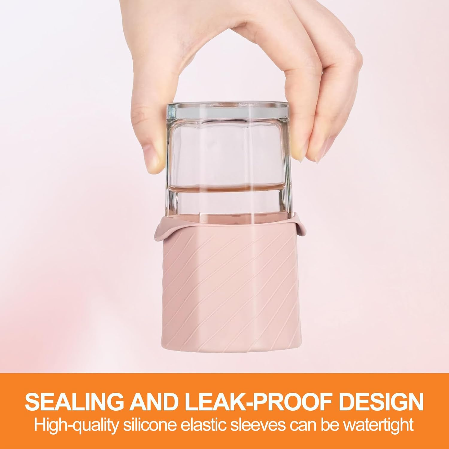 Silicone Bottle Covers, 8 Pack - Cruise Ship Essentials by H HOME-MART, Travel Accessories for Women & Men, Leak-Proof, Fits Most Travel Size Toiletry Bottles image number 3