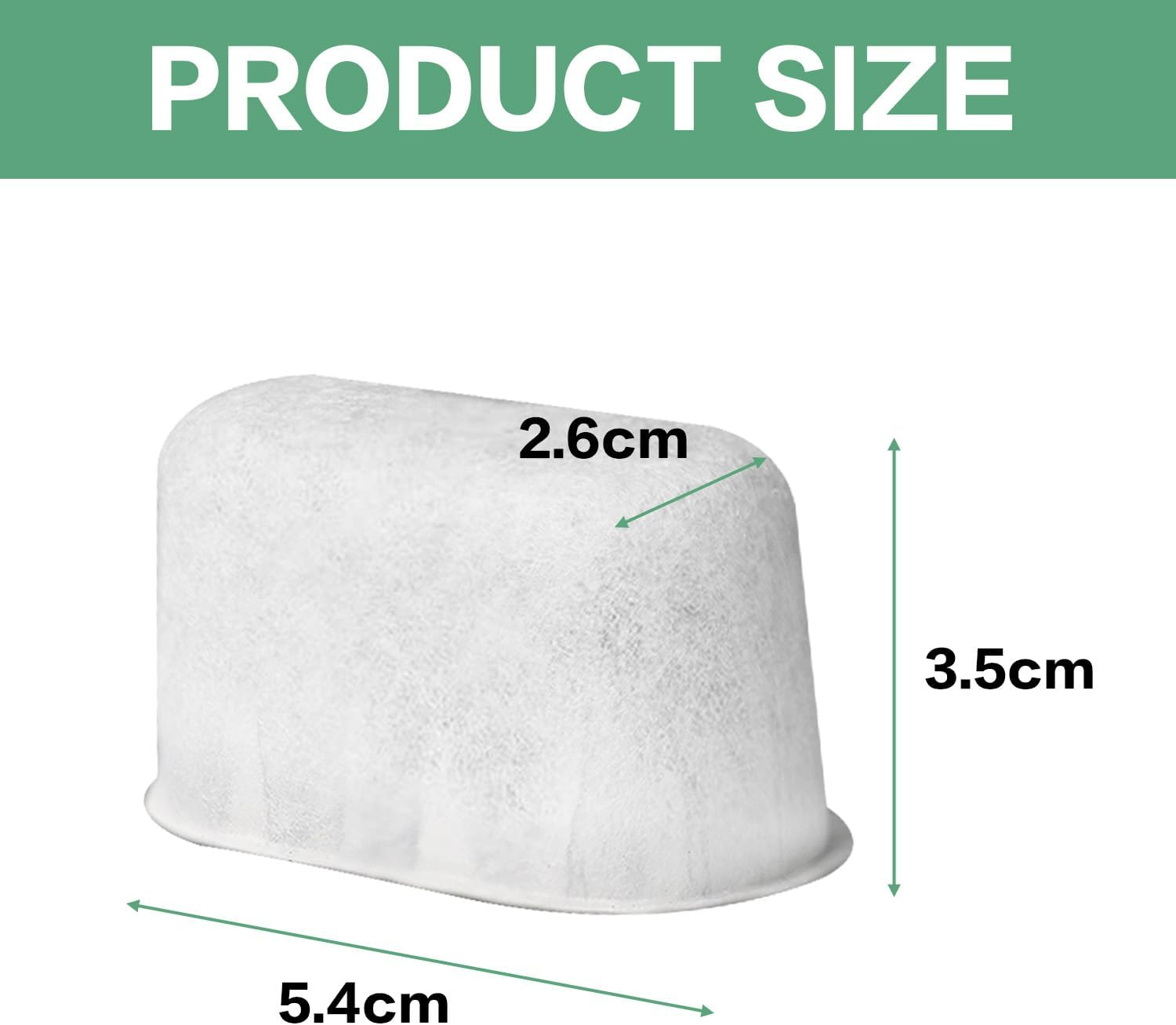 Kaoruo 12-Pack Water Filters for Coffee Machine Accessories BES840 BES860 BES870 BES878 BES900 BES920 BEP920 BES980 BES990 Bwf100,Replacement Water Filter image number 3