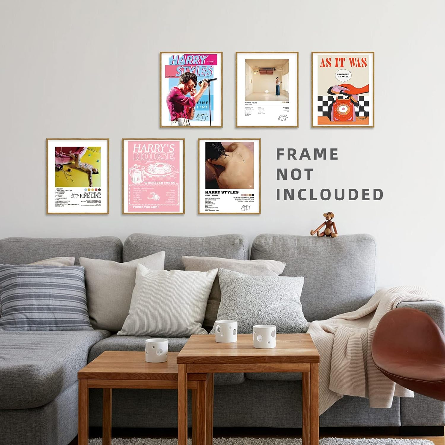 A ART&middot;ZONE Star Poster Gifts 8X10 Canvas Prints Unframed Set of 6 Music Posters for Room Aesthetic Wall Decor Taylor Swift Poster Canvas Wall Art C/ Pink image number 2