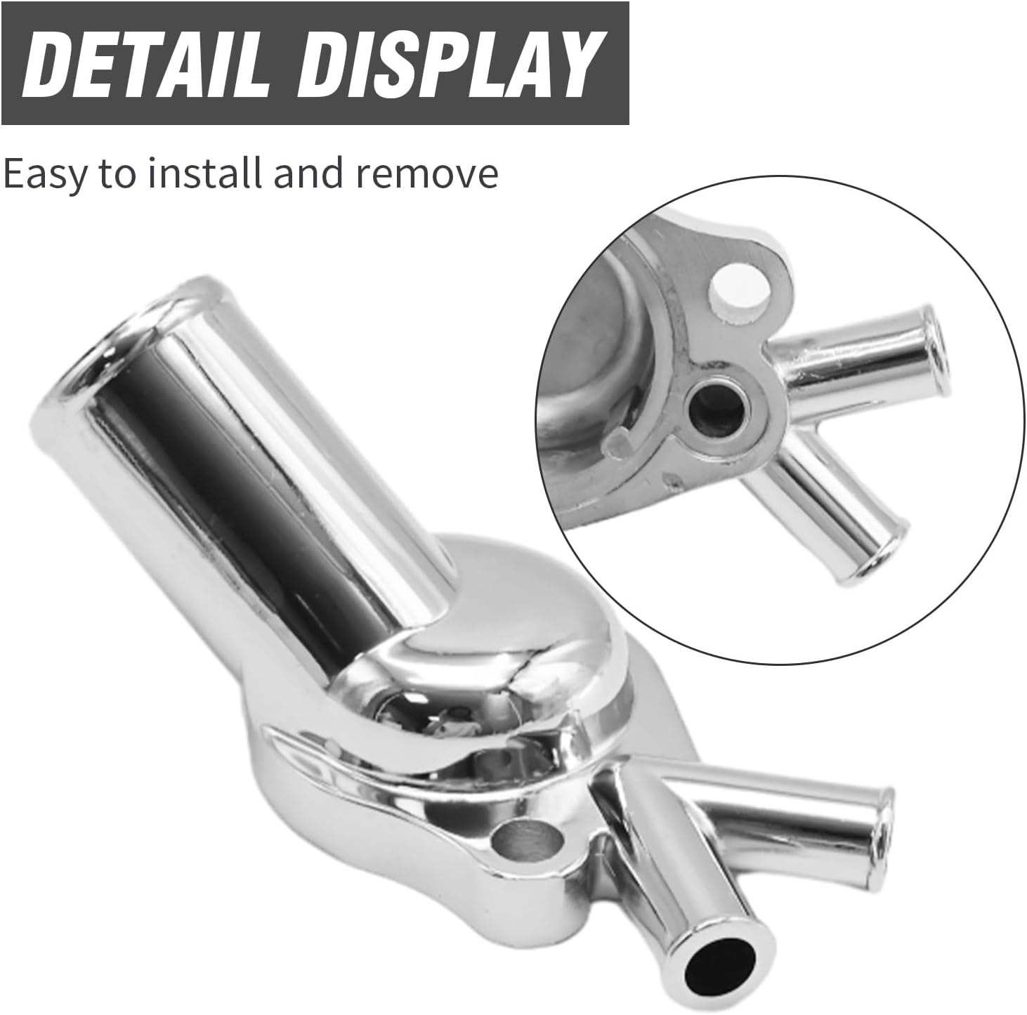 Laffoonparts TWIN Pipe Thermostat Housing Water Outlet for Holden V8 HX HZ WB LH LX 253 308