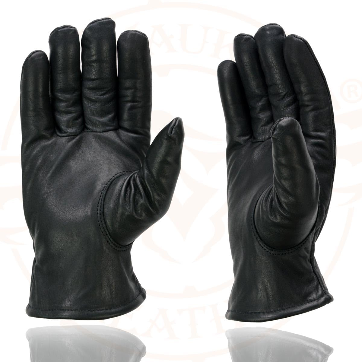 Milwaukee Leather SH734 Men'S Black Thermal Lined Leather Motorcycle Hand Gloves W/Sinch Wrist Closure - Large image number 1