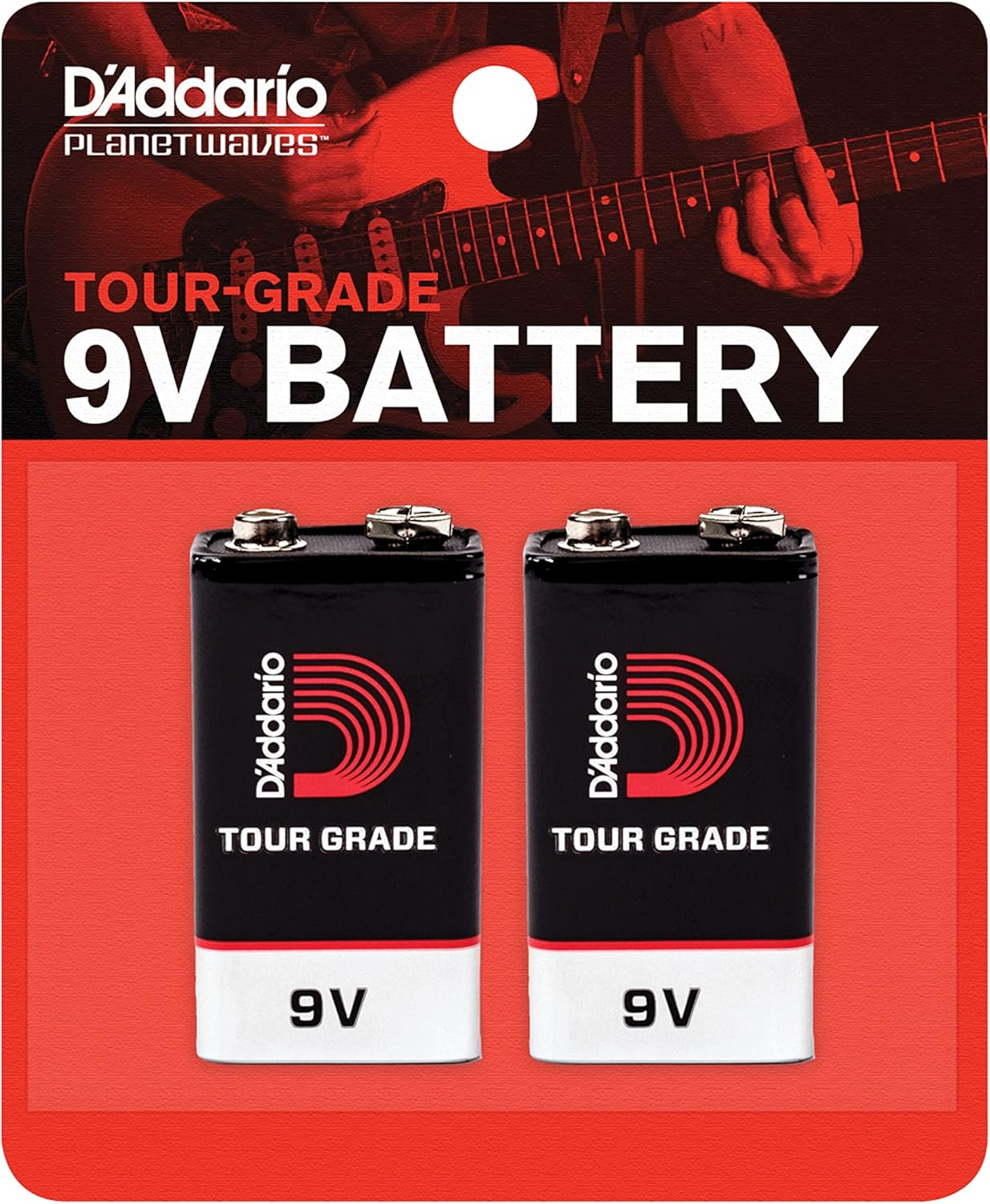D'Addario Tour-Grade 9V Battery, 2 Pack image number 2