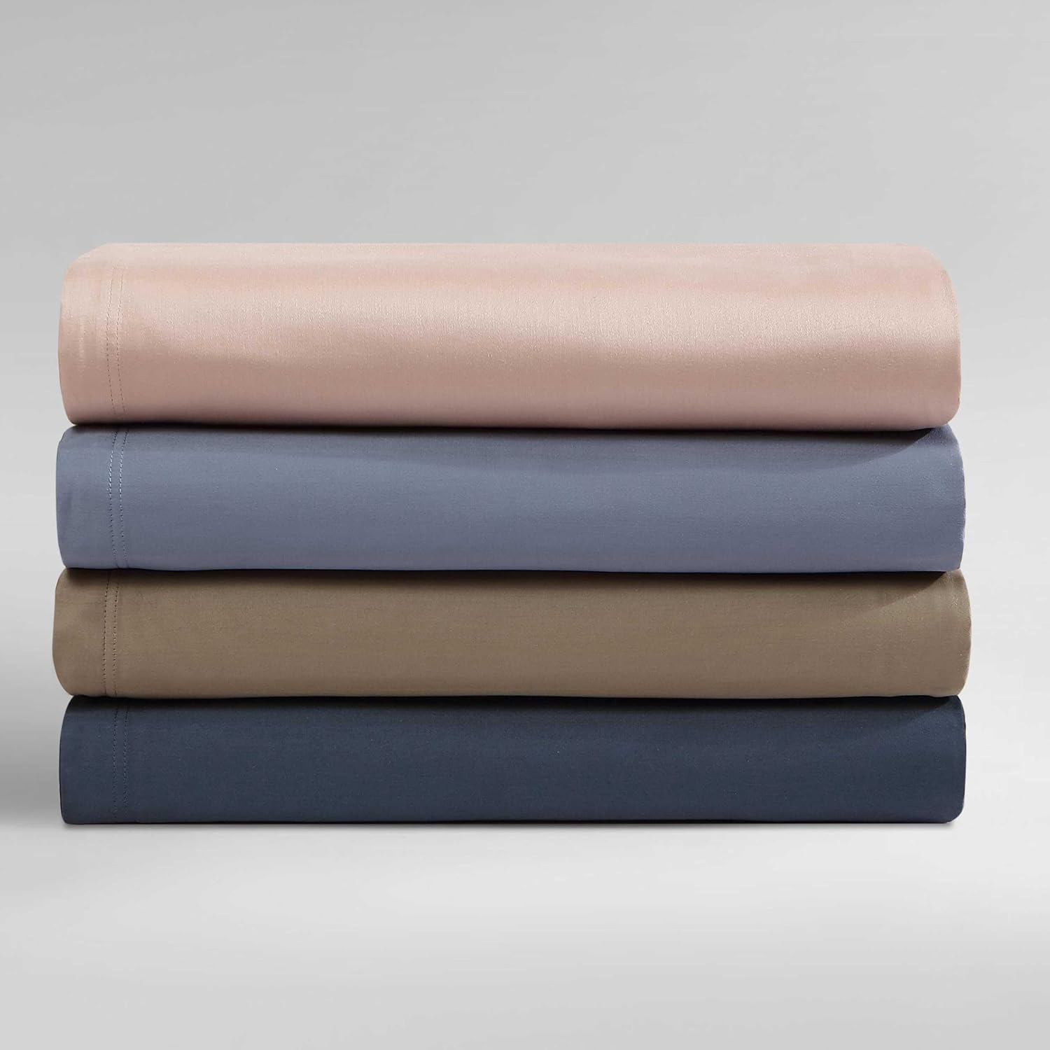 Calvin Klein - King Sheets, Organic Cotton Sateen Bedding Set, Luxuriously Soft Home Decor, GOTS Certified (Organic Earth Midnight Blue, King) image number 5