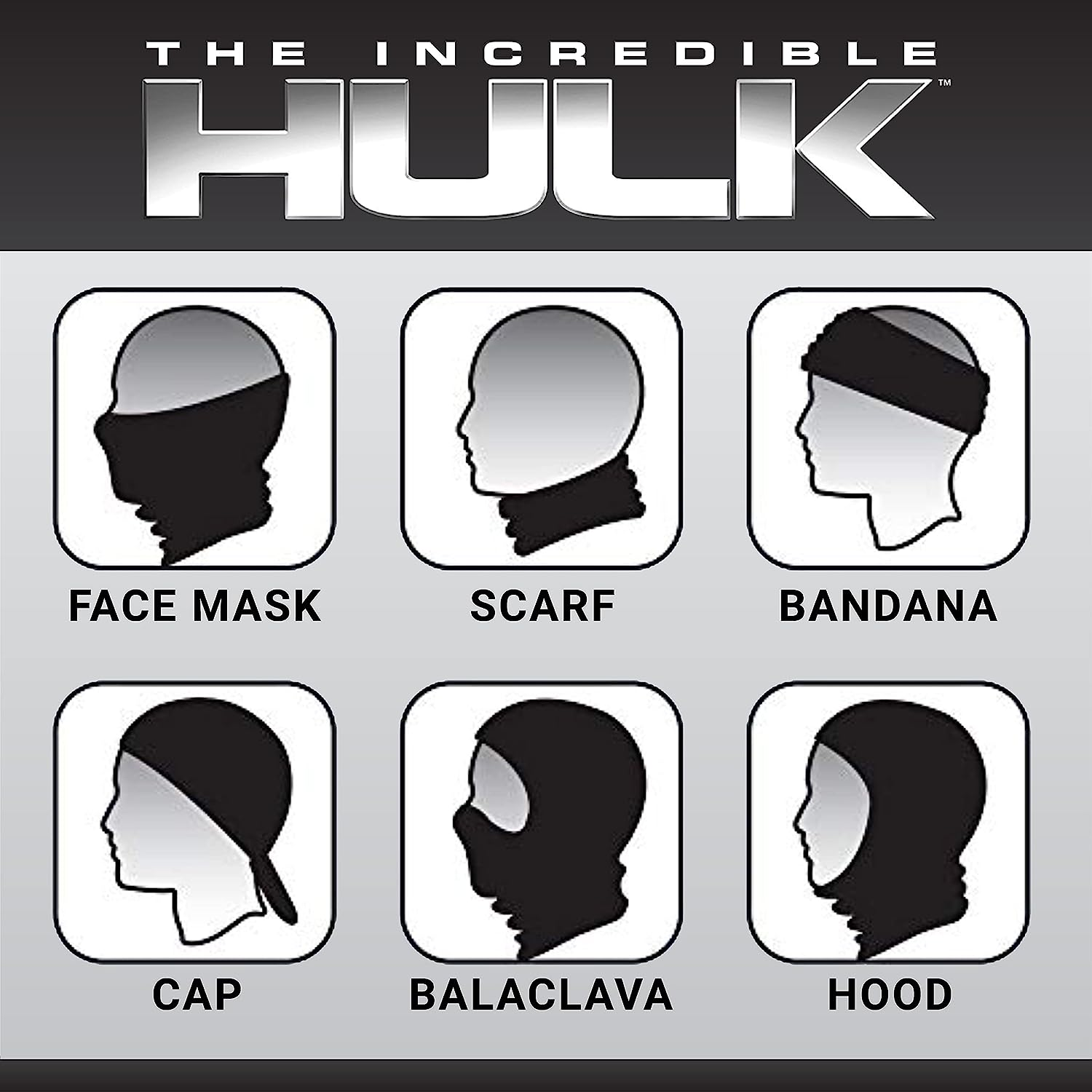 Concept One Unisex-Adult Marvel Multi-Purpose Neck Gaiter Scarf Bandana image number 2