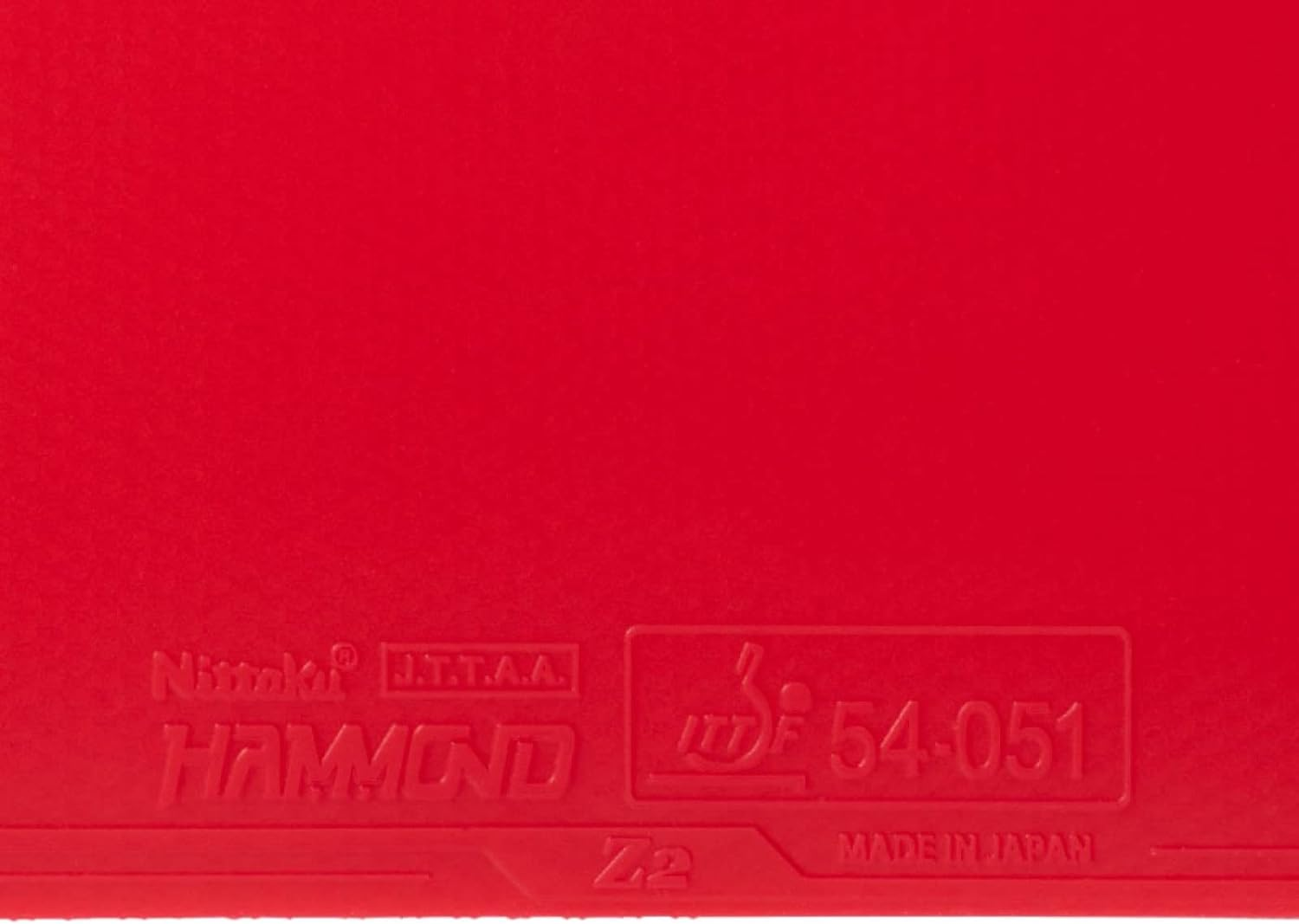 Nittaku NR8591 Table Tennis Rubber Hammond Z2 ITTF (International Table Tennis Federation)/Ittf54-051, Japan Table Tennis Association Approved (J.T.T.A.A), Red (20), Extra Thick image number 1