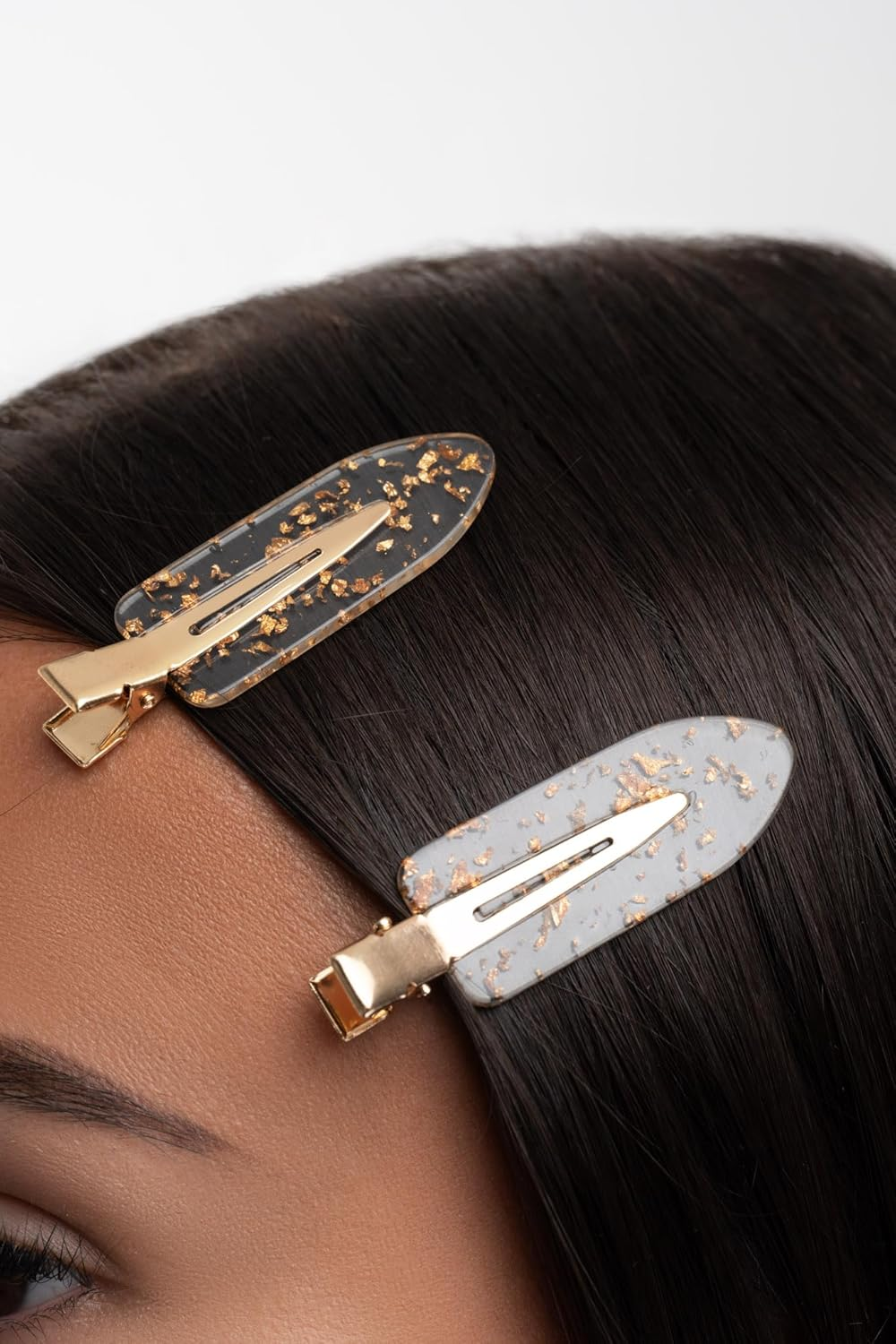 Brushworks Gold Flake No Crease Clips image number 2