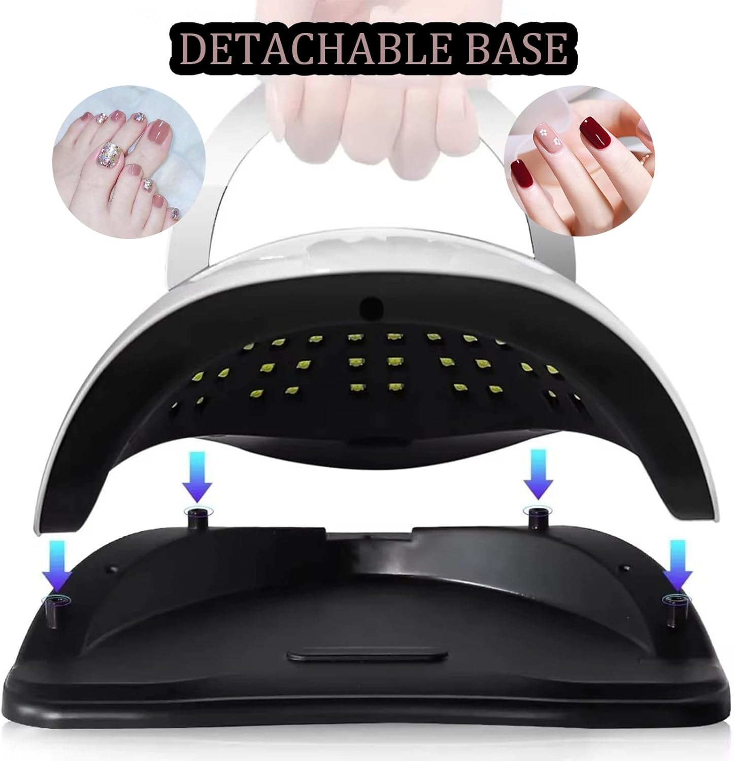 Bouzaak 320W UV LED Nail Lamp, Faster Nail Dryer Gel Polish Light for Hands & Feet, Portable Stand Professional UV Nail Light with 4 Timers & Auto Sensor for Nails Gel Lamp Machine image number 4