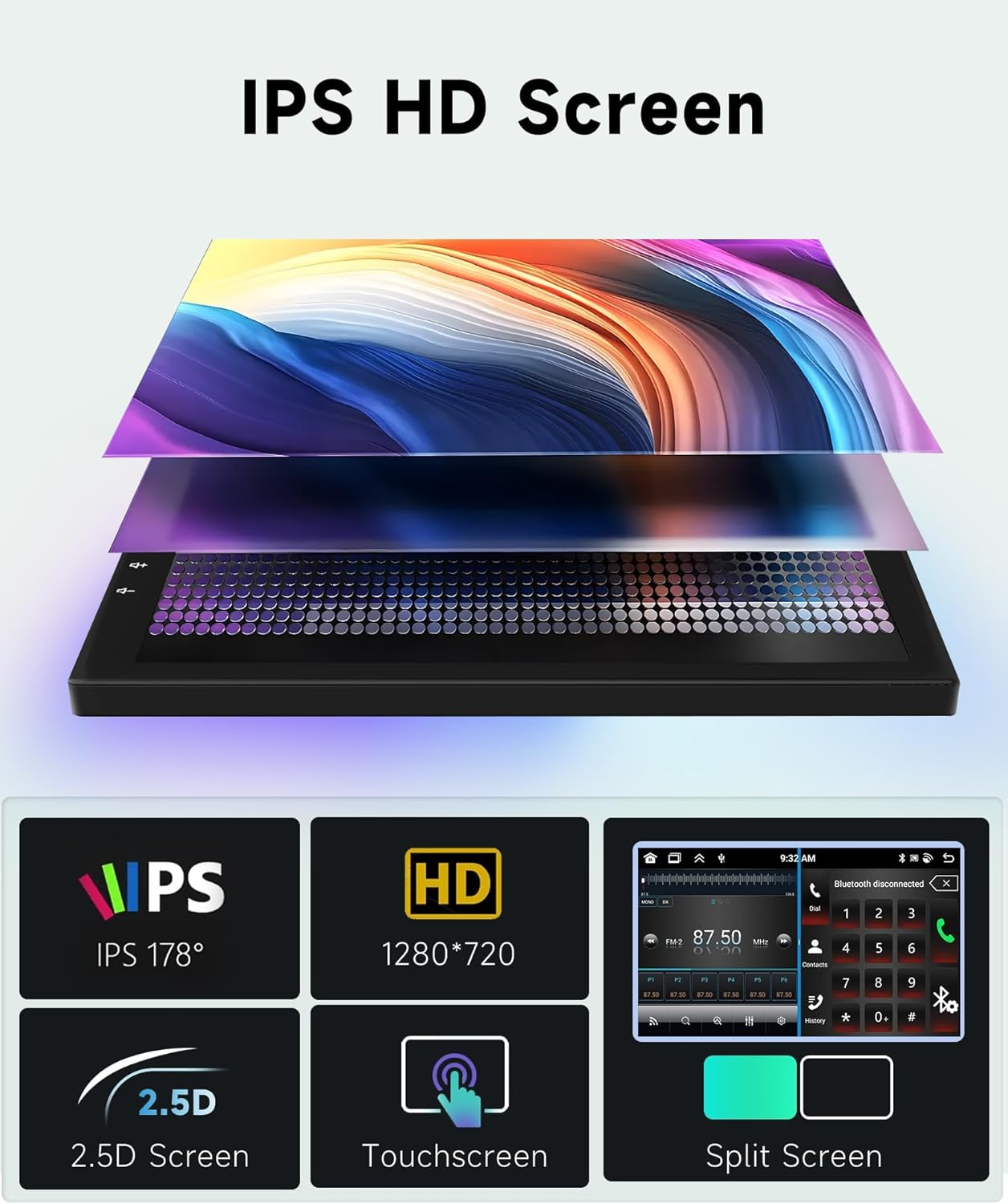 8-Core 2G+64G Car Radio for Toyota RAV4 2007 2008 2009 2010 2011, Wireless Apple Carplay Android Auto Car Stereo, 10.1&rdquo; IPS Touchscreen with Wifi, GPS, Bluetooth, FM/RDS, 32EQ DSP, Rear Camera image number 6