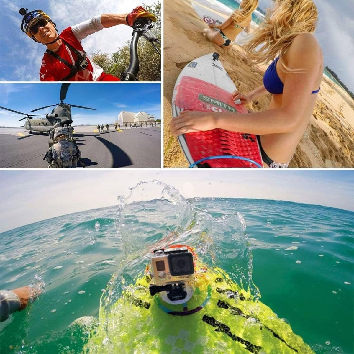 2 PCS Horizontal Surface Quick Release Buckle, Mount Holder Compatible with Gopro Hero 15 14 13 12 11 10 9 8 7 6 5, 5 Session 4 Session 3 2 1, Xiaoyi and Other Action Cameras