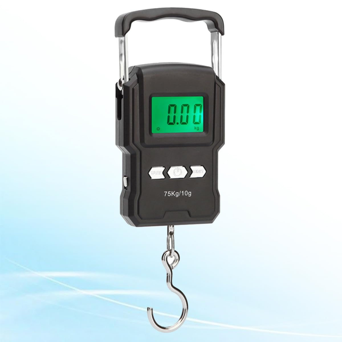 Digital Luggage Scale with Backlit LCD Display Portable Abs Handheld Suitcase Weighing Scale for Travel and Fishing Steel Grip for Comfortable Use Multiple Unit Conversion Compact