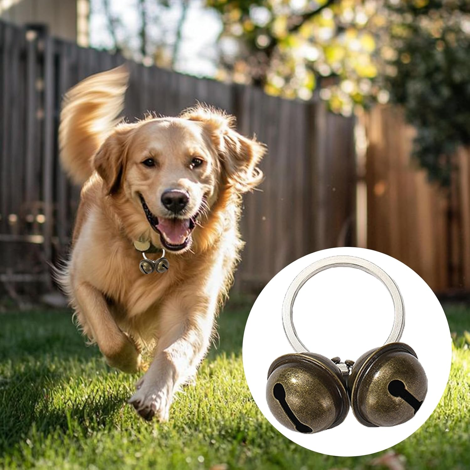 3 Sets of Bells, Bells, Loud Cats Dog Bells, Pet Tracker Bells, Dog Bells, Collar, Dog Collar Bells, for Collar Tracker, Pets, Bells, Collar, Pendant Bells Training image number 3