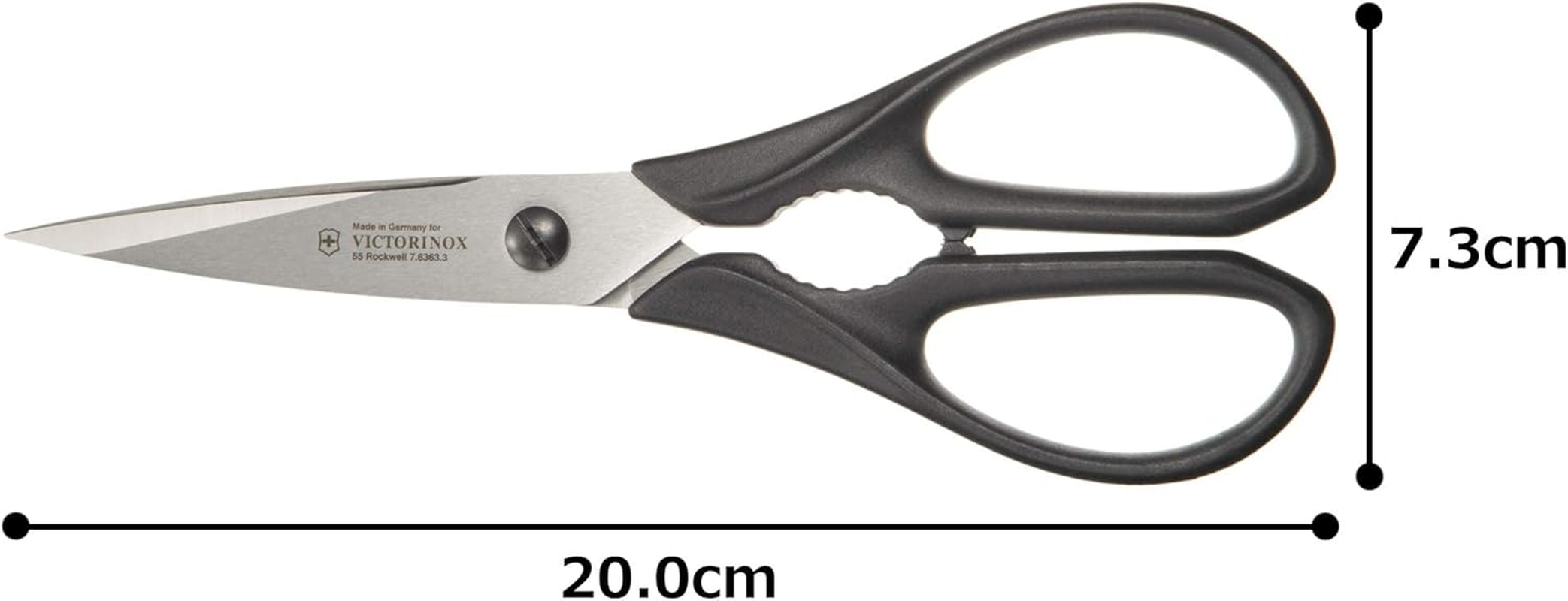 Victorinox Black Handled Kitchen Scissors image number 1