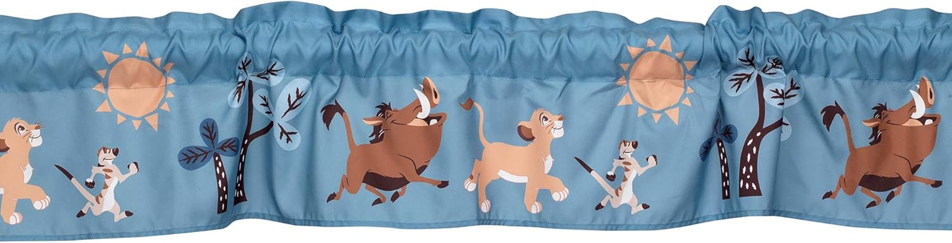 Lambs & Ivy Lion King Adventure Window Valance, Blue image number 2