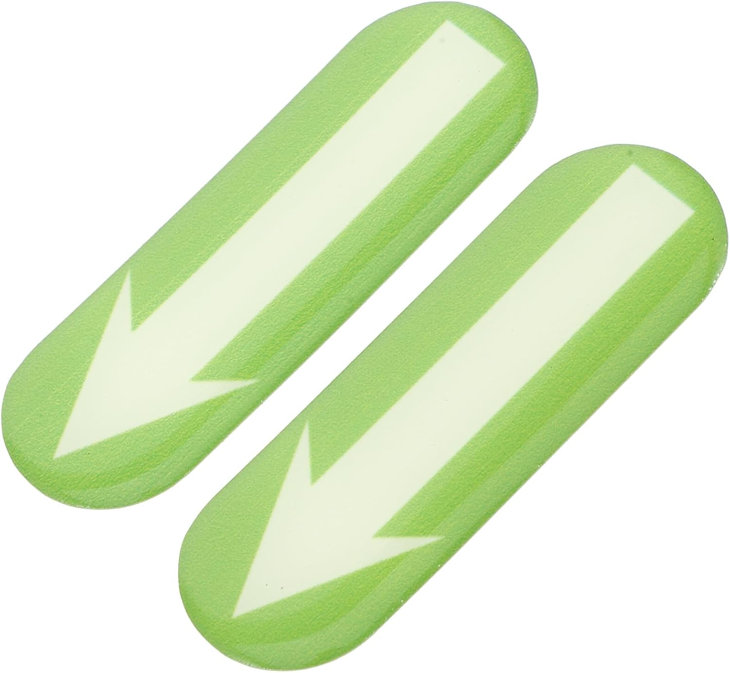 JECOMPRIS Glow in the Dark Arrow Stickers 2Pcs Luminous Glowing Directional Sign Adhesive Removable Car Decals for Car Truck image number 1